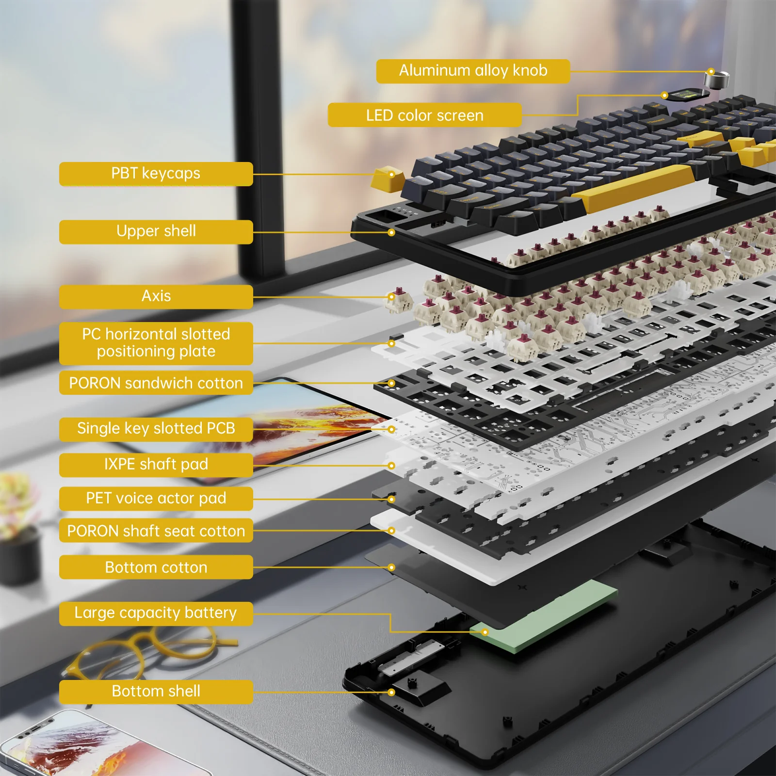 ATTACK SHARK X98PRO Wireless Gaming Keyboard 22 ATTACK SHARK X98PRO Wireless Gaming Keyboard