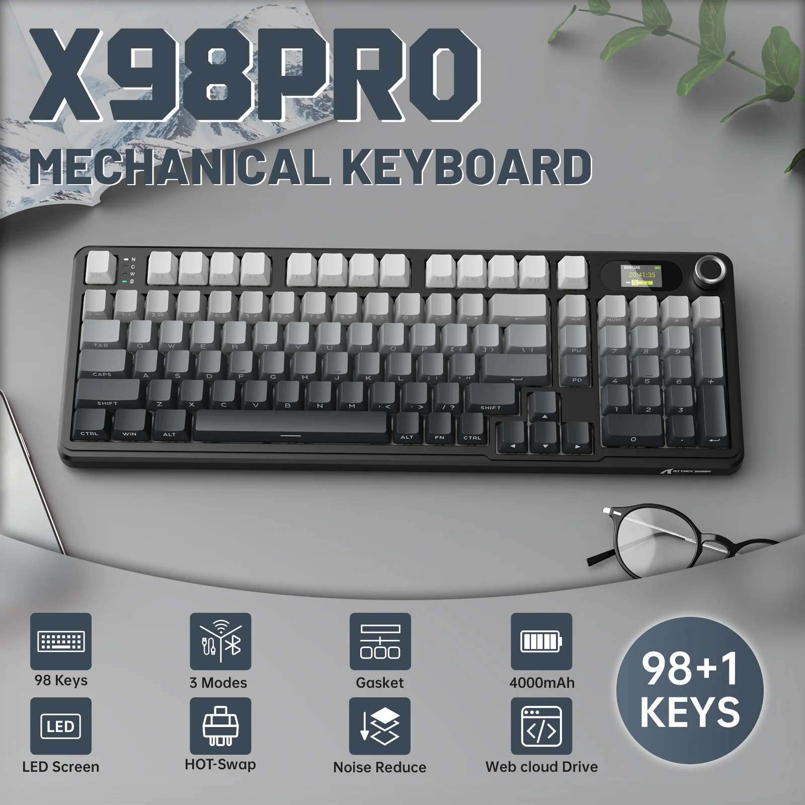 ATTACK SHARK X98PRO Wireless Gaming Keyboard 29 ATTACK SHARK X98PRO Wireless Gaming Keyboard