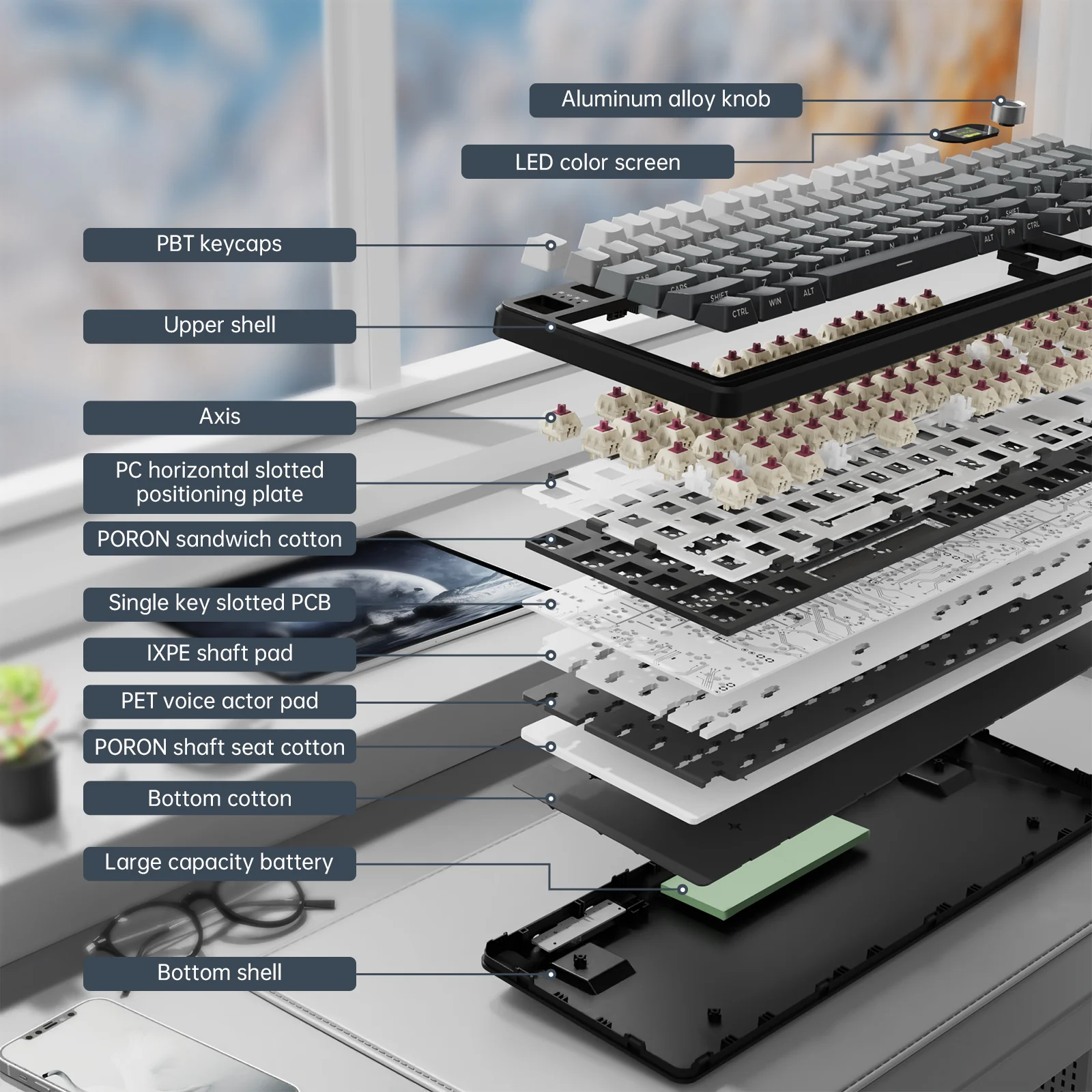 ATTACK SHARK X98PRO Wireless Gaming Keyboard 31 ATTACK SHARK X98PRO Wireless Gaming Keyboard