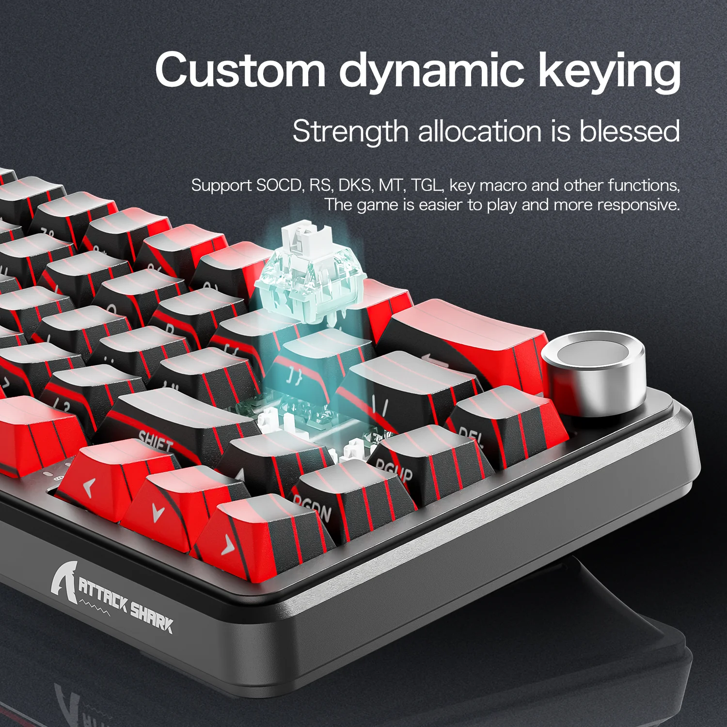 ATTACK SHARK X65PRO HE Rapid Trigger Keyboard 4 ATTACK SHARK X65PRO HE Rapid Trigger Keyboard