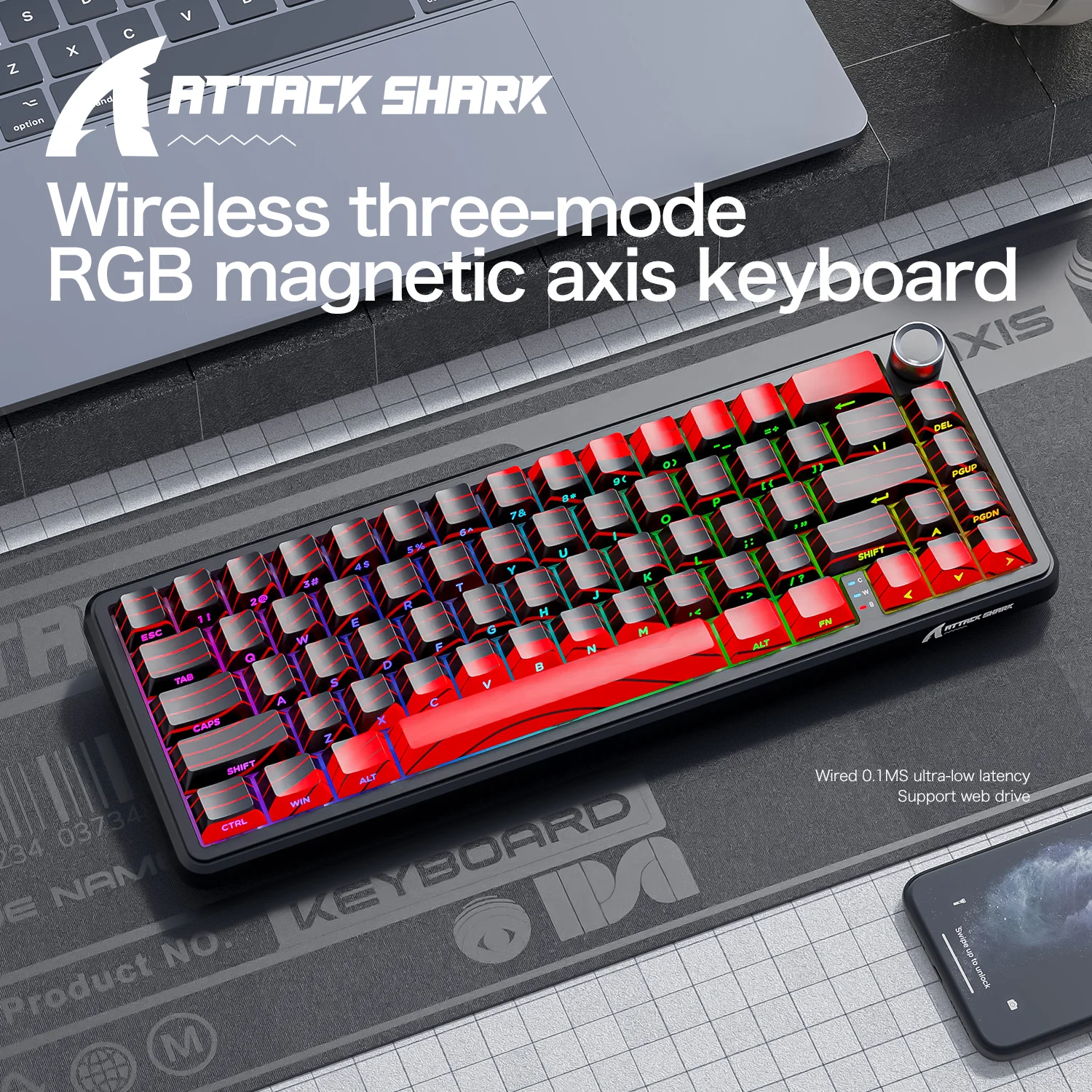 ATTACK SHARK X65PRO HE Rapid Trigger Keyboard 5 ATTACK SHARK X65PRO HE Rapid Trigger Keyboard