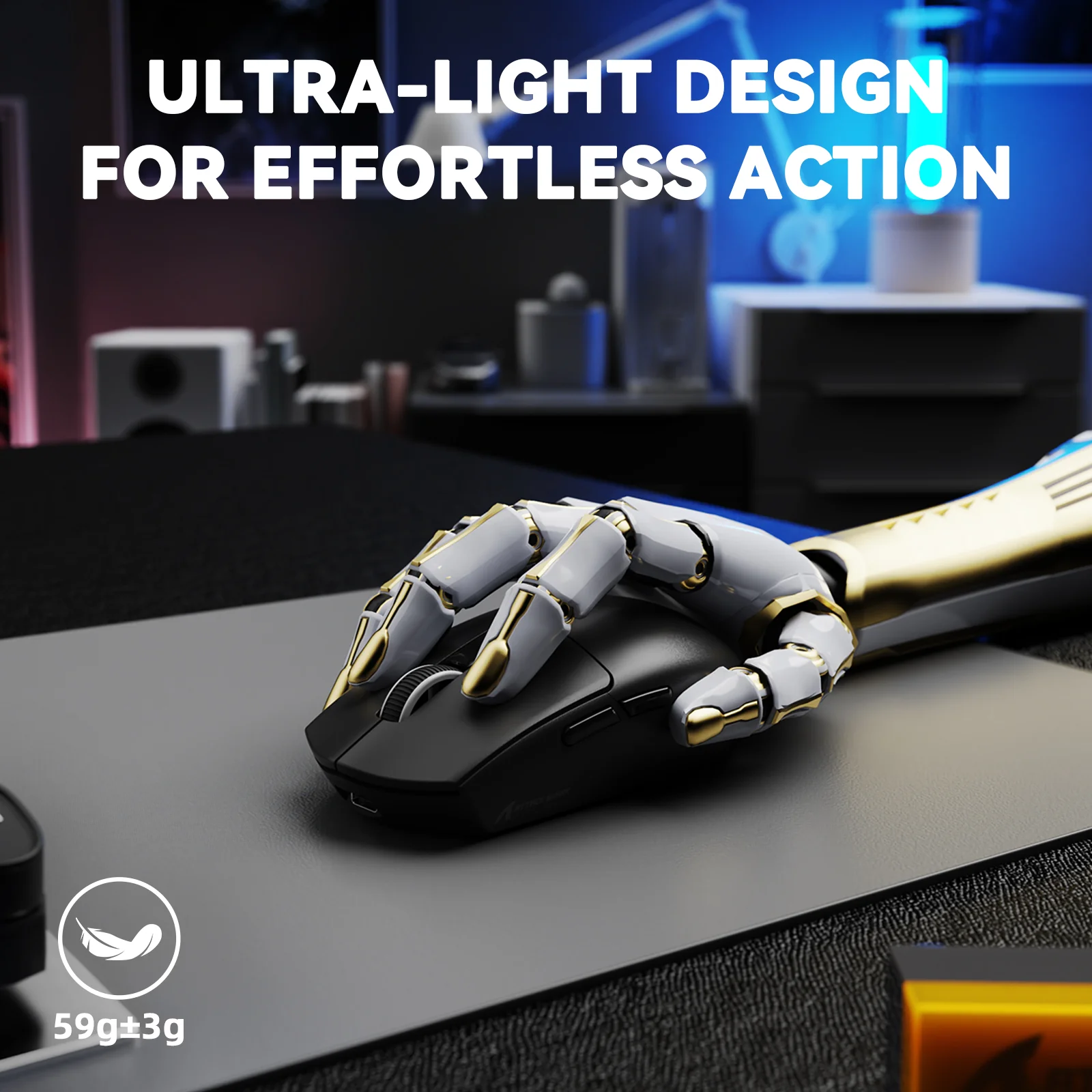 ATTACK SHARK G3PRO Tri-mode Wireless Gaming Mouse with Charge Dock 25000 DPI Ultra Lightweight 5 ATTACK SHARK G3PRO Tri-mode Wireless Gaming Mouse with Charge Dock 25000 DPI Ultra Lightweight