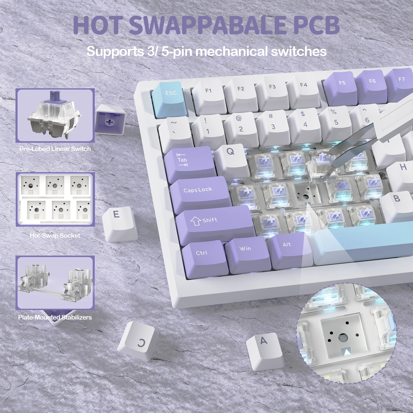 ATTACK SHARK X820Ultra Tri-mode Gasket Mechanical Keyboard 11 ATTACK SHARK X820Ultra Tri-mode Gasket Mechanical Keyboard