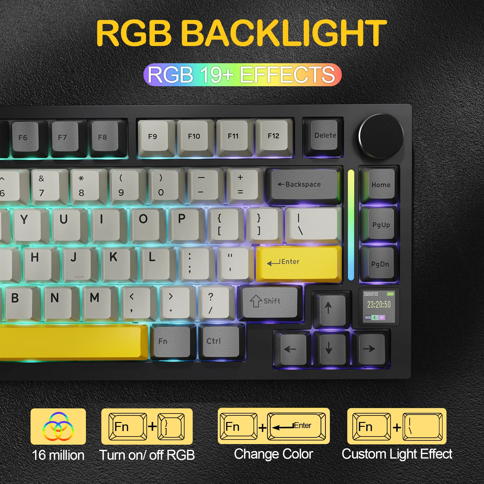 ATTACK SHARK X820Ultra Tri-mode Gasket Mechanical Keyboard 22 ATTACK SHARK X820Ultra Tri-mode Gasket Mechanical Keyboard