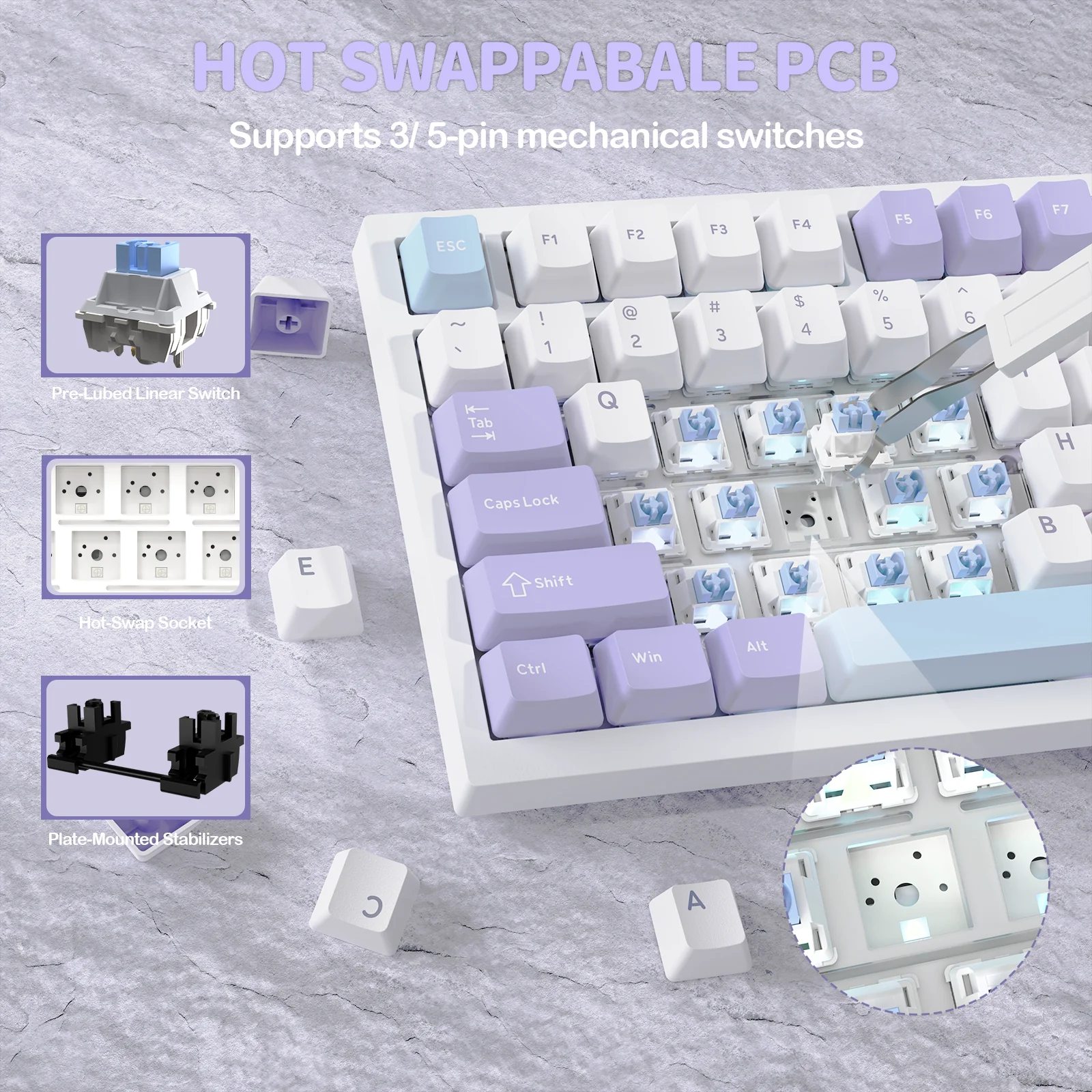 ATTACK SHARK X820Ultra Tri-mode Gasket Mechanical Keyboard 5 ATTACK SHARK X820Ultra Tri-mode Gasket Mechanical Keyboard