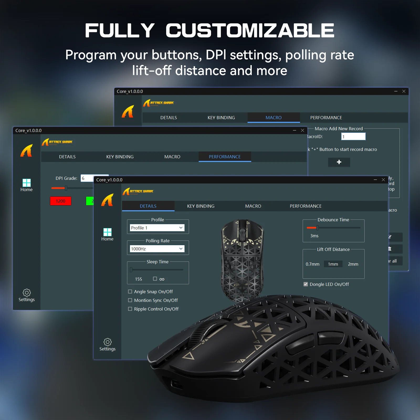 ATTACK SHARK R5 Ultra Carbon Fiber Wireless 8K PAW3950MAX Gaming Mouse 16 ATTACK SHARK R5 Ultra Carbon Fiber Wireless 8K PAW3950MAX Gaming Mouse