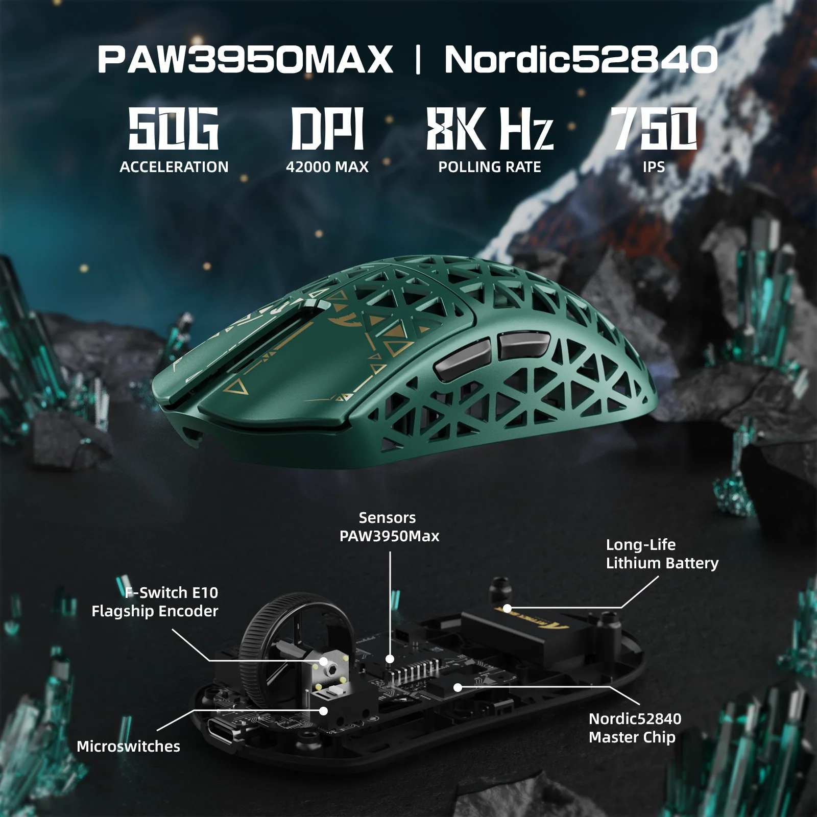 ATTACK SHARK R5 Ultra Carbon Fiber Wireless 8K PAW3950MAX Gaming Mouse 31 ATTACK SHARK R5 Ultra Carbon Fiber Wireless 8K PAW3950MAX Gaming Mouse