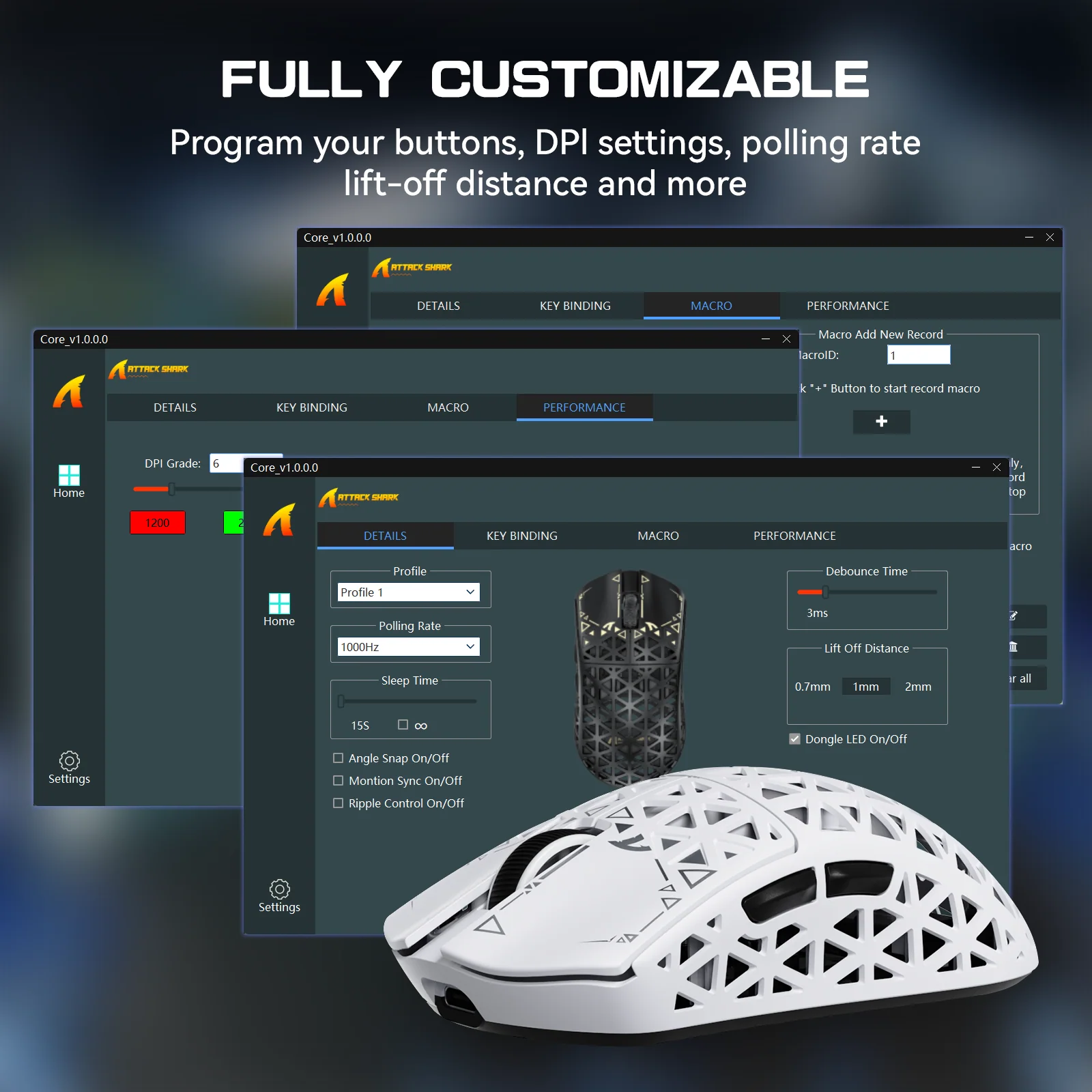 ATTACK SHARK R5 Ultra Carbon Fiber Wireless 8K PAW3950MAX Gaming Mouse 7 ATTACK SHARK R5 Ultra Carbon Fiber Wireless 8K PAW3950MAX Gaming Mouse