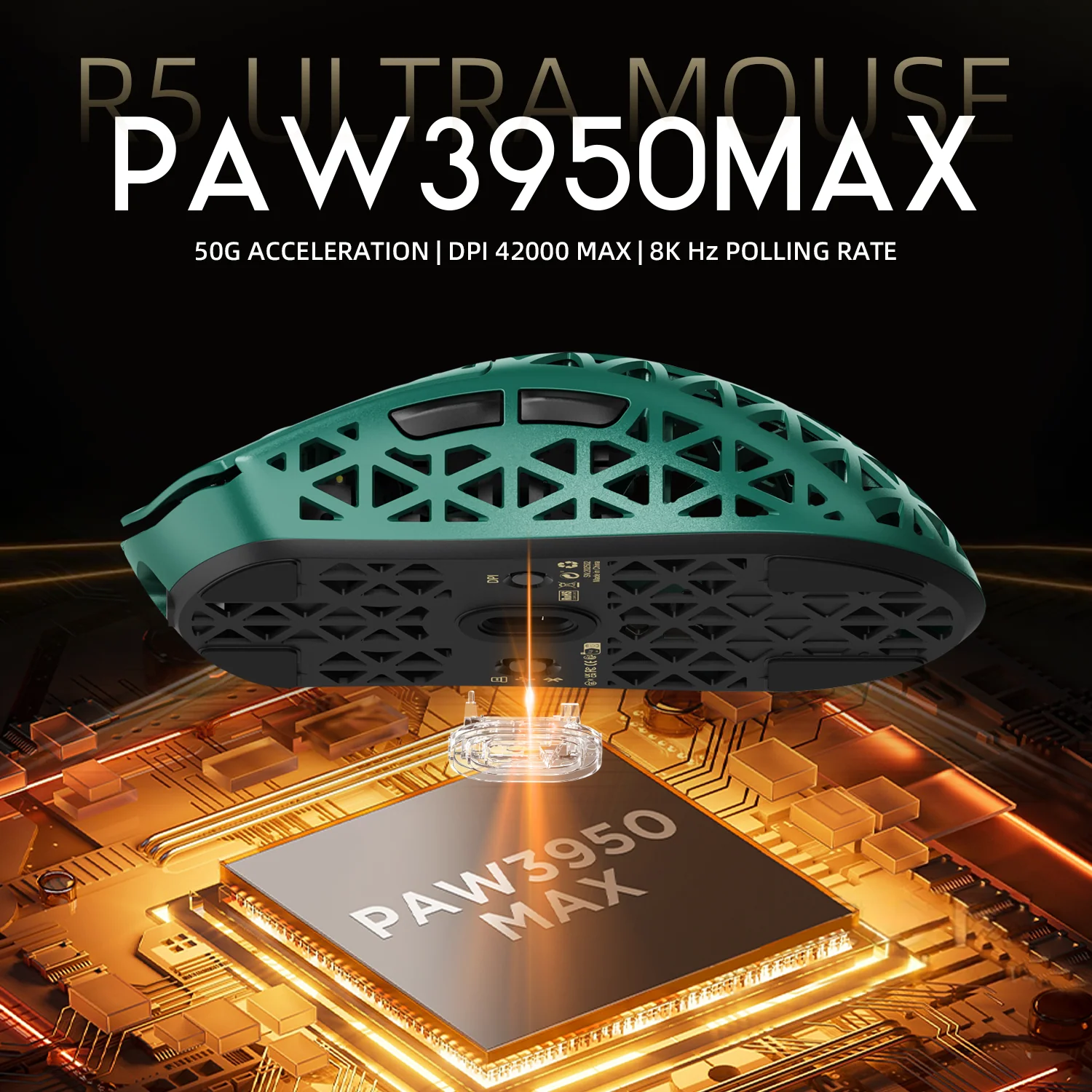 ATTACK SHARK R5 Ultra Carbon Fiber Wireless 8K PAW3950MAX Gaming Mouse with 8K Coiled Cable 34 ATTACK SHARK R5 Ultra Carbon Fiber Wireless 8K PAW3950MAX Gaming Mouse with 8K Coiled Cable