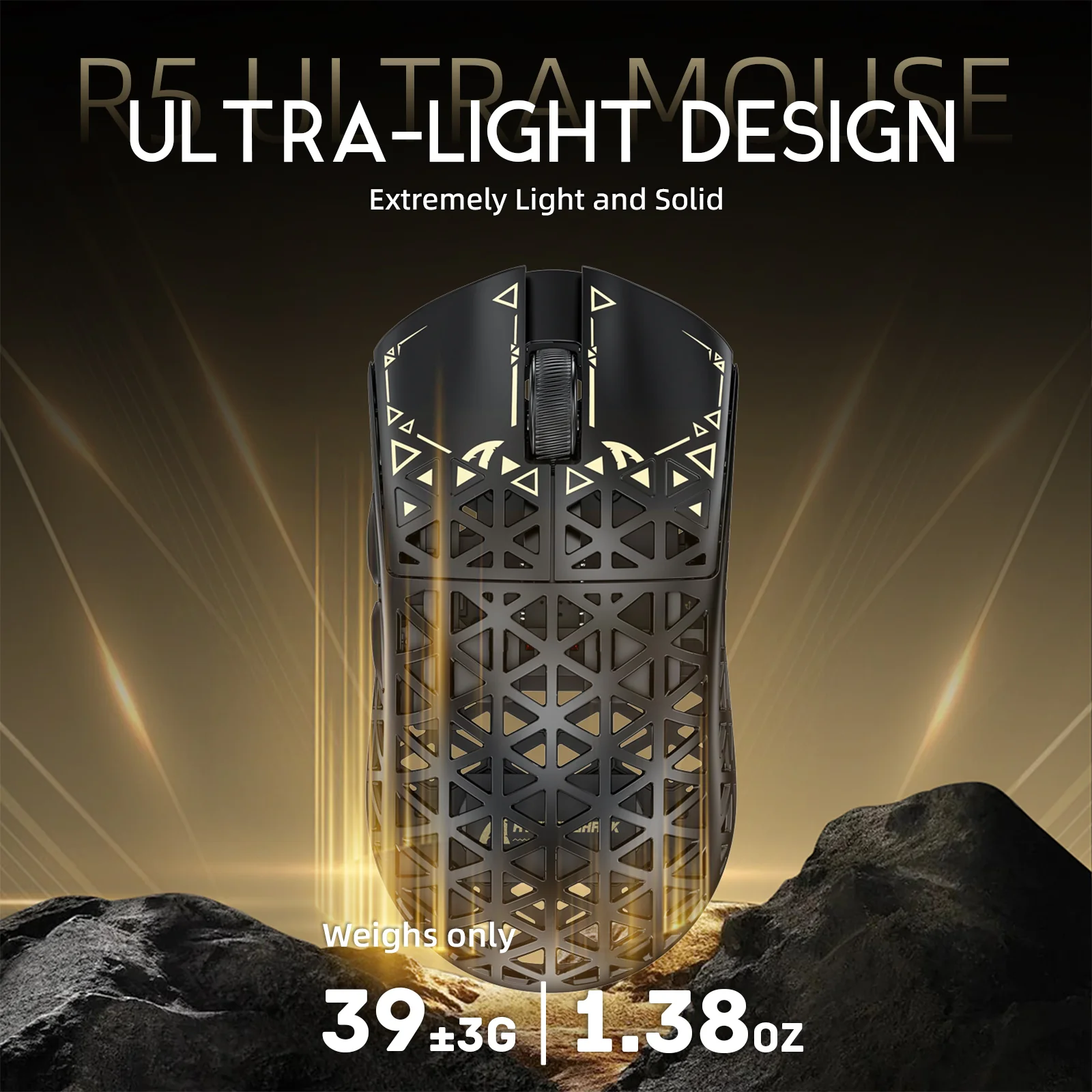 ATTACK SHARK R5 Ultra Carbon Fiber Wireless 8K PAW3950MAX Gaming Mouse with 8K Coiled Cable 4 ATTACK SHARK R5 Ultra Carbon Fiber Wireless 8K PAW3950MAX Gaming Mouse with 8K Coiled Cable