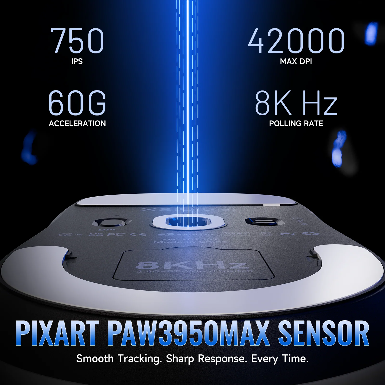 ATTACK SHARK X8 Series Tri-mode  Lightweight Wireless Gaming Mouse