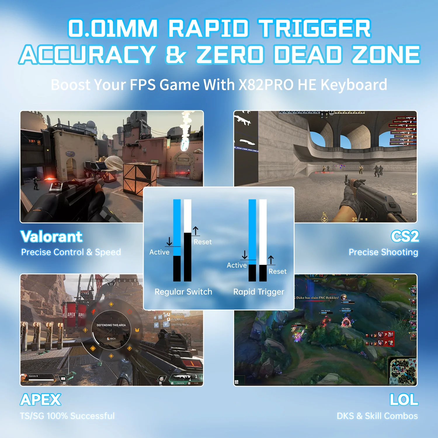 ATTACK SHARK X82PRO HE Wireless Rapid Trigger Gaming Keyboard Magnetic Switch 22 ATTACK SHARK X82PRO HE Wireless Rapid Trigger Gaming Keyboard Magnetic Switch