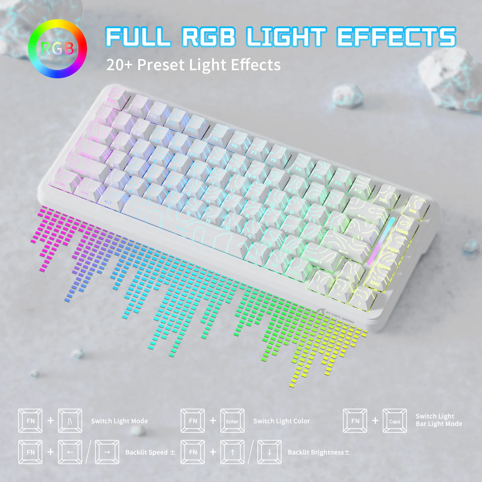 ATTACK SHARK X82PRO HE Wireless Rapid Trigger Gaming Keyboard Magnetic Switch 24 ATTACK SHARK X82PRO HE Wireless Rapid Trigger Gaming Keyboard Magnetic Switch