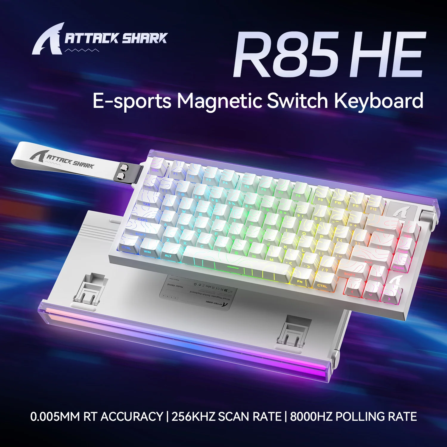 ATTACK SHARK R85 HE Rapid Trigger Keyboard Magnetic Switch with Custom Lightbox 10 ATTACK SHARK R85 HE Rapid Trigger Keyboard Magnetic Switch with Custom Lightbox