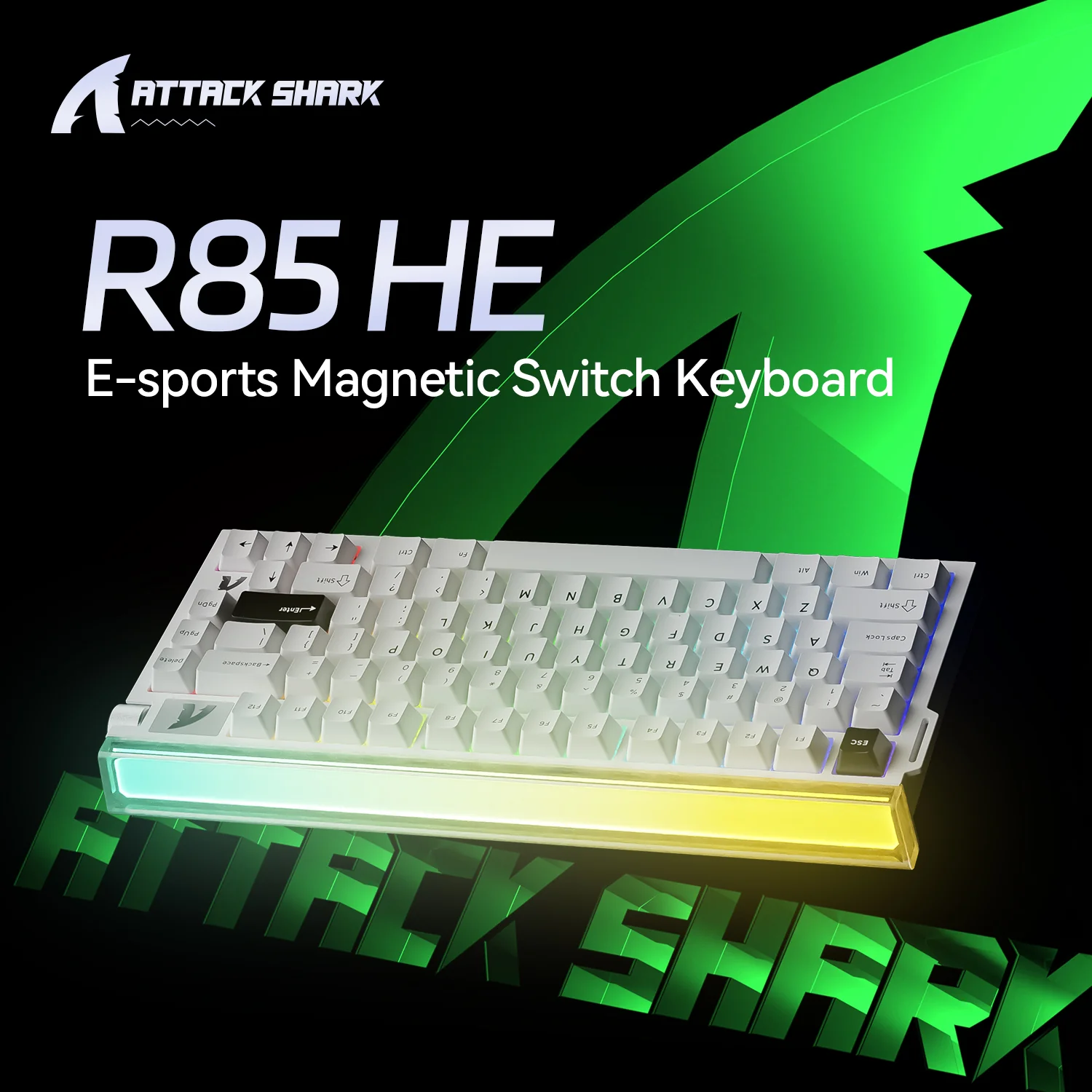 ATTACK SHARK R85 HE Rapid Trigger Keyboard Magnetic Switch with Custom Lightbox 5 ATTACK SHARK R85 HE Rapid Trigger Keyboard Magnetic Switch with Custom Lightbox