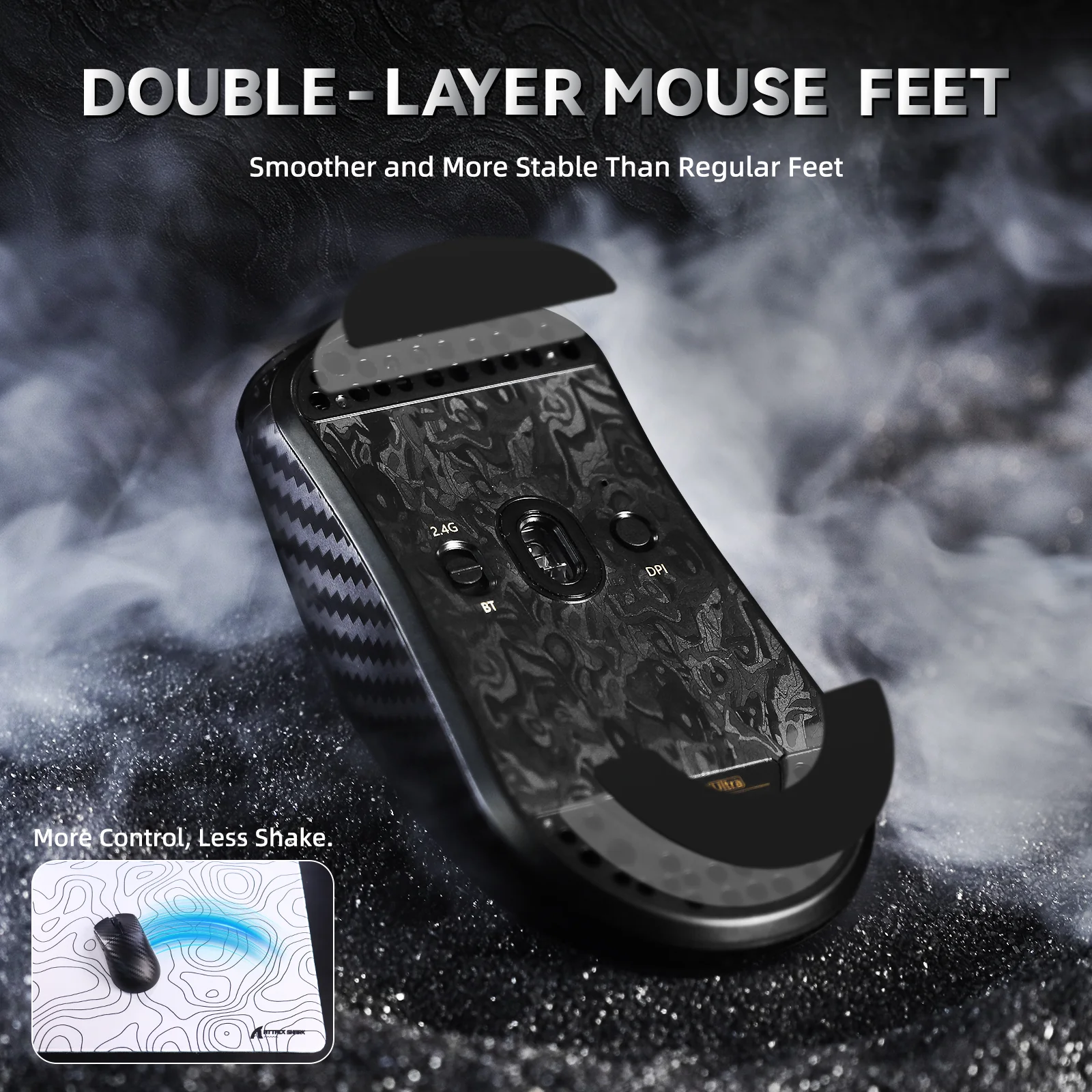 ATTACK SHARK R11 ULTRA Carbon Fiber Wireless 8K PAW3950MAX Gaming Mouse 14 ATTACK SHARK R11 ULTRA Carbon Fiber Wireless 8K PAW3950MAX Gaming Mouse