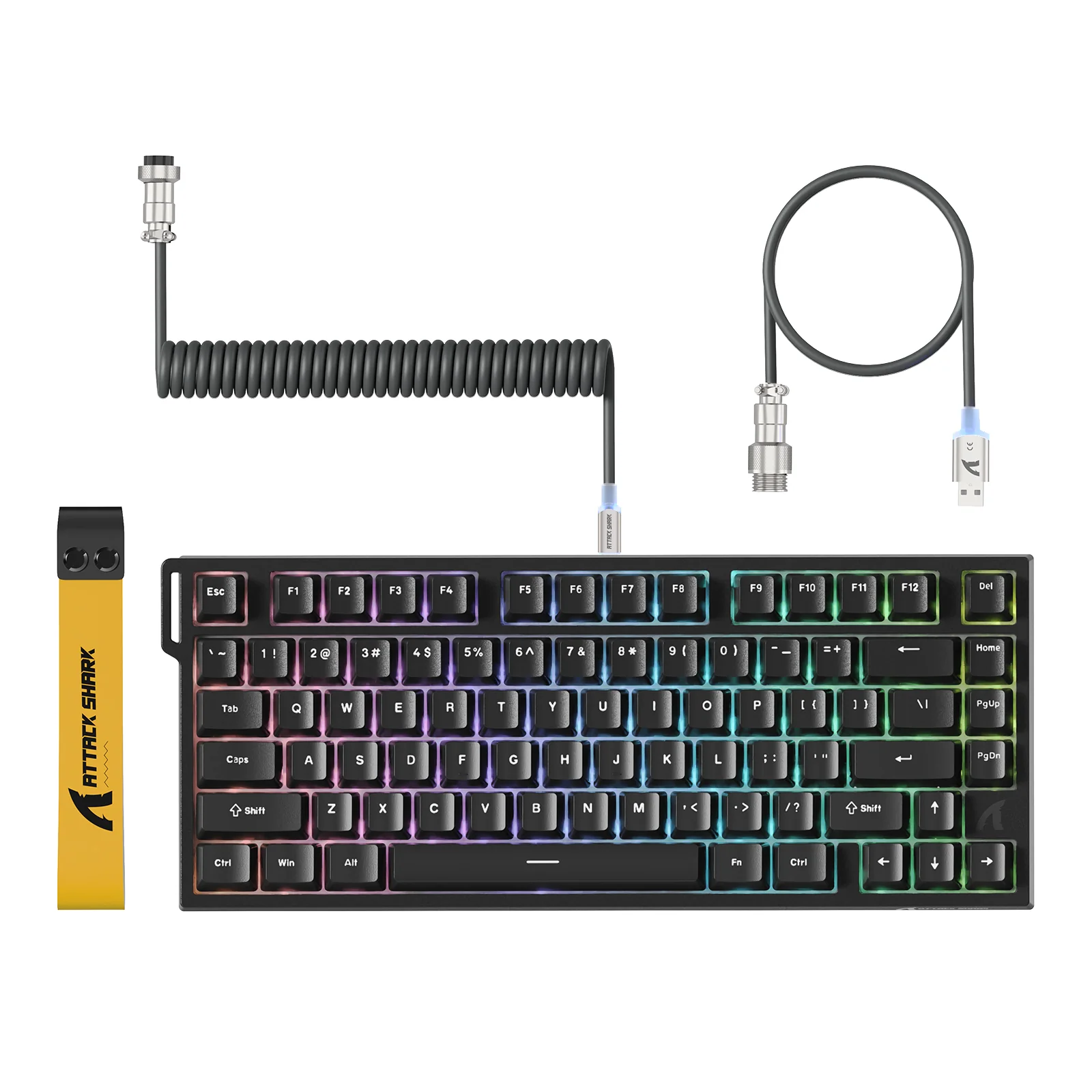 ATTACK SHARK R82 HE Wired 75% Gaming Keyboard with C01ULTRA LED Cable 10 ATTACK SHARK R82 HE Wired 75% Gaming Keyboard with C01ULTRA LED Cable