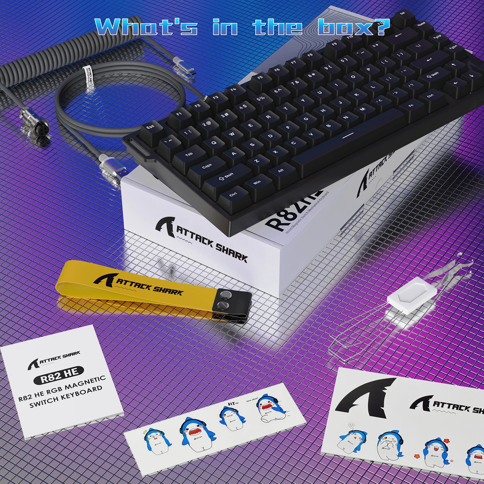 ATTACK SHARK R82 HE Wired 75% Gaming Keyboard with C01ULTRA LED Cable 19 ATTACK SHARK R82 HE Wired 75% Gaming Keyboard with C01ULTRA LED Cable