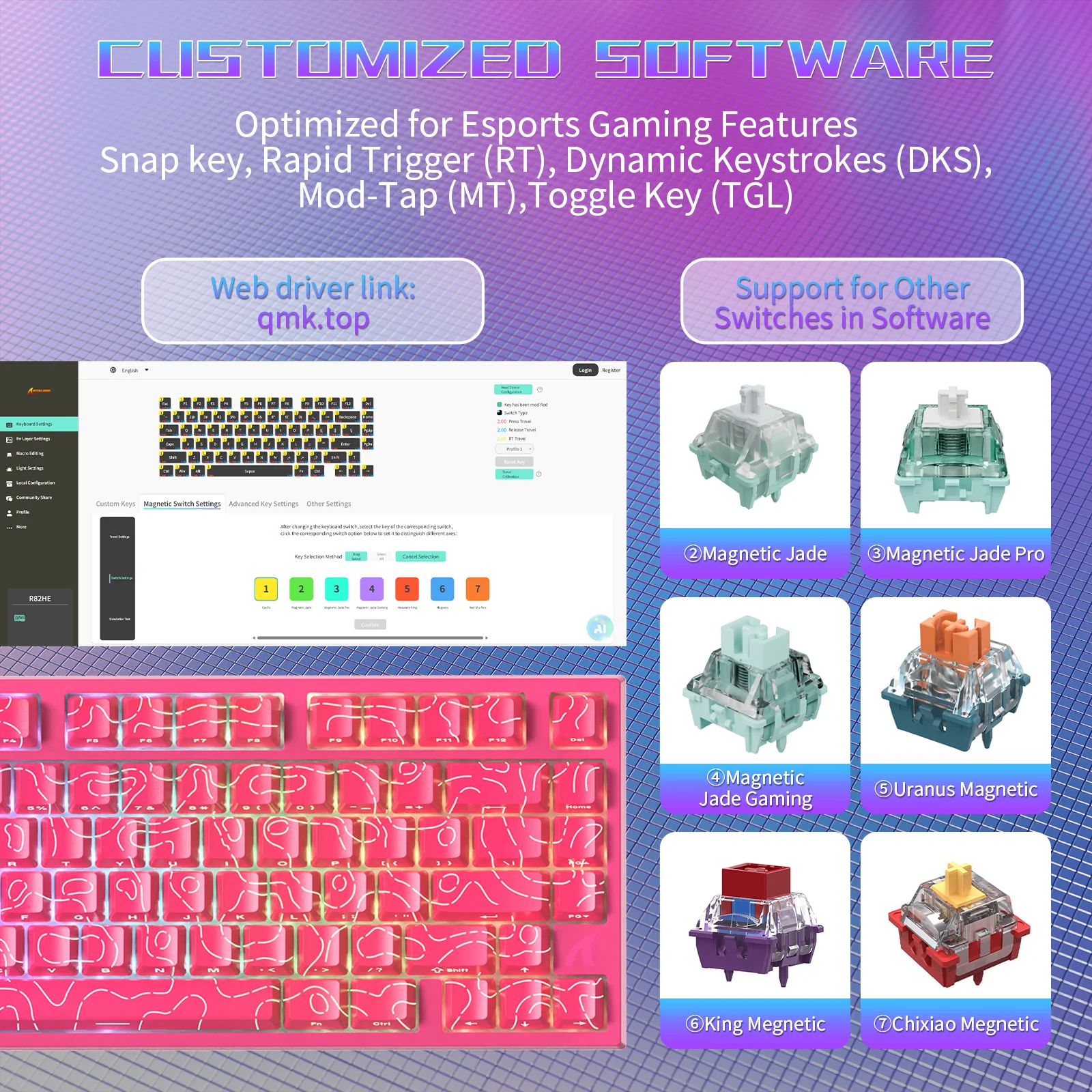 ATTACK SHARK R82 HE Wired 75% Gaming Keyboard with C01ULTRA LED Cable 27 ATTACK SHARK R82 HE Wired 75% Gaming Keyboard with C01ULTRA LED Cable