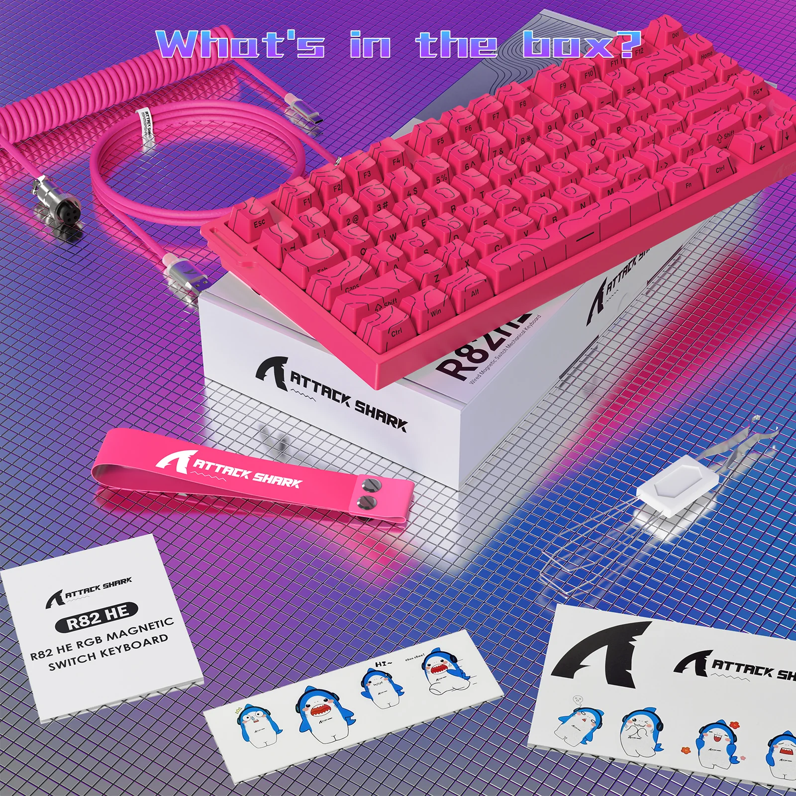 ATTACK SHARK R82 HE Wired 75% Gaming Keyboard with C01ULTRA LED Cable 28 ATTACK SHARK R82 HE Wired 75% Gaming Keyboard with C01ULTRA LED Cable