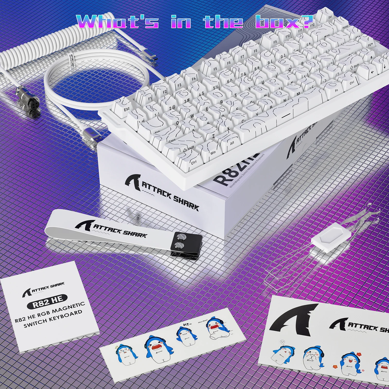 ATTACK SHARK R82 HE Wired 75% Gaming Keyboard with C01ULTRA LED Cable 9 ATTACK SHARK R82 HE Wired 75% Gaming Keyboard with C01ULTRA LED Cable