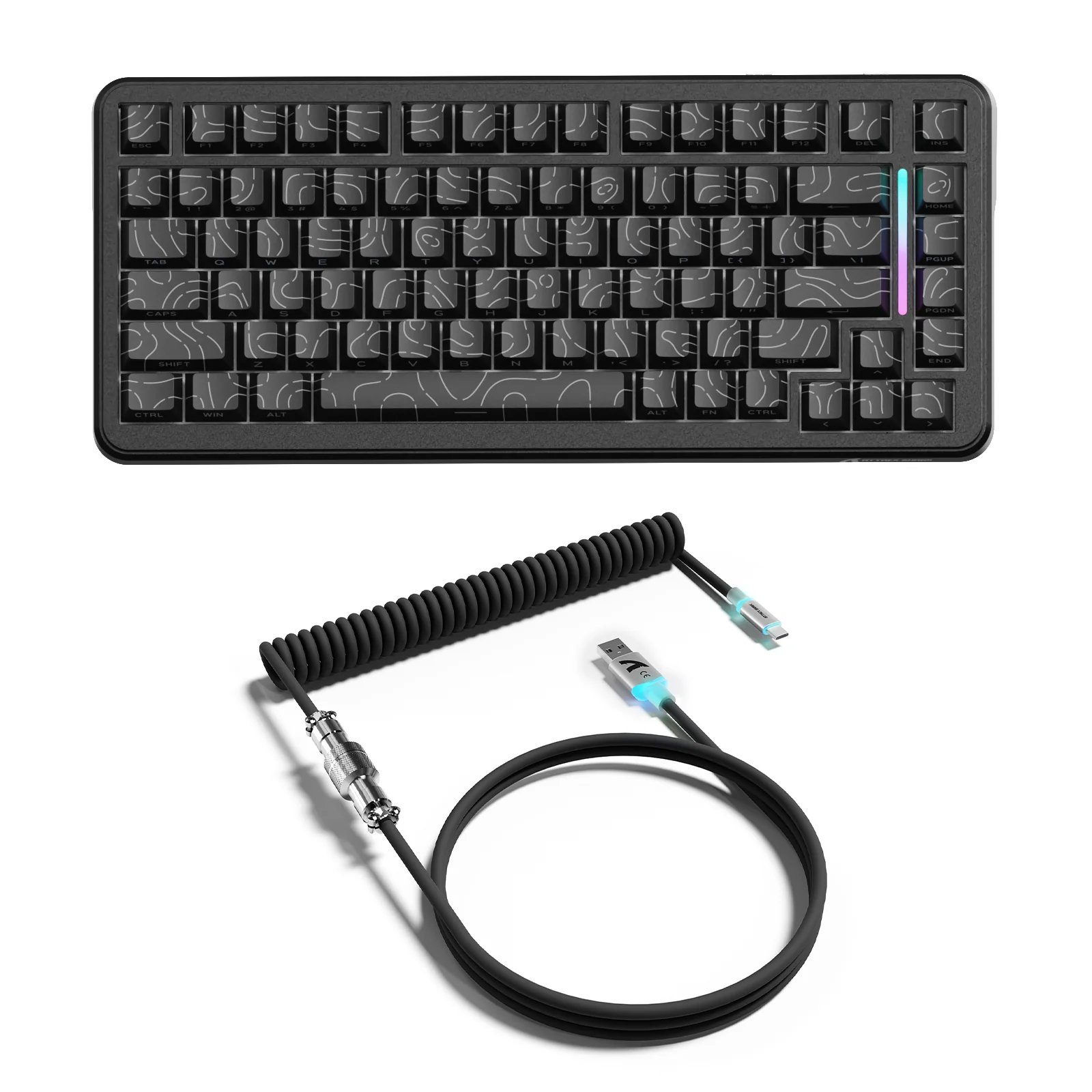 ATTACK SHARK X82PRO HE Magnetic Keyboard With C01Ultra RGB Coiled Cable 10 ATTACK SHARK X82PRO HE Magnetic Keyboard With C01Ultra RGB Coiled Cable