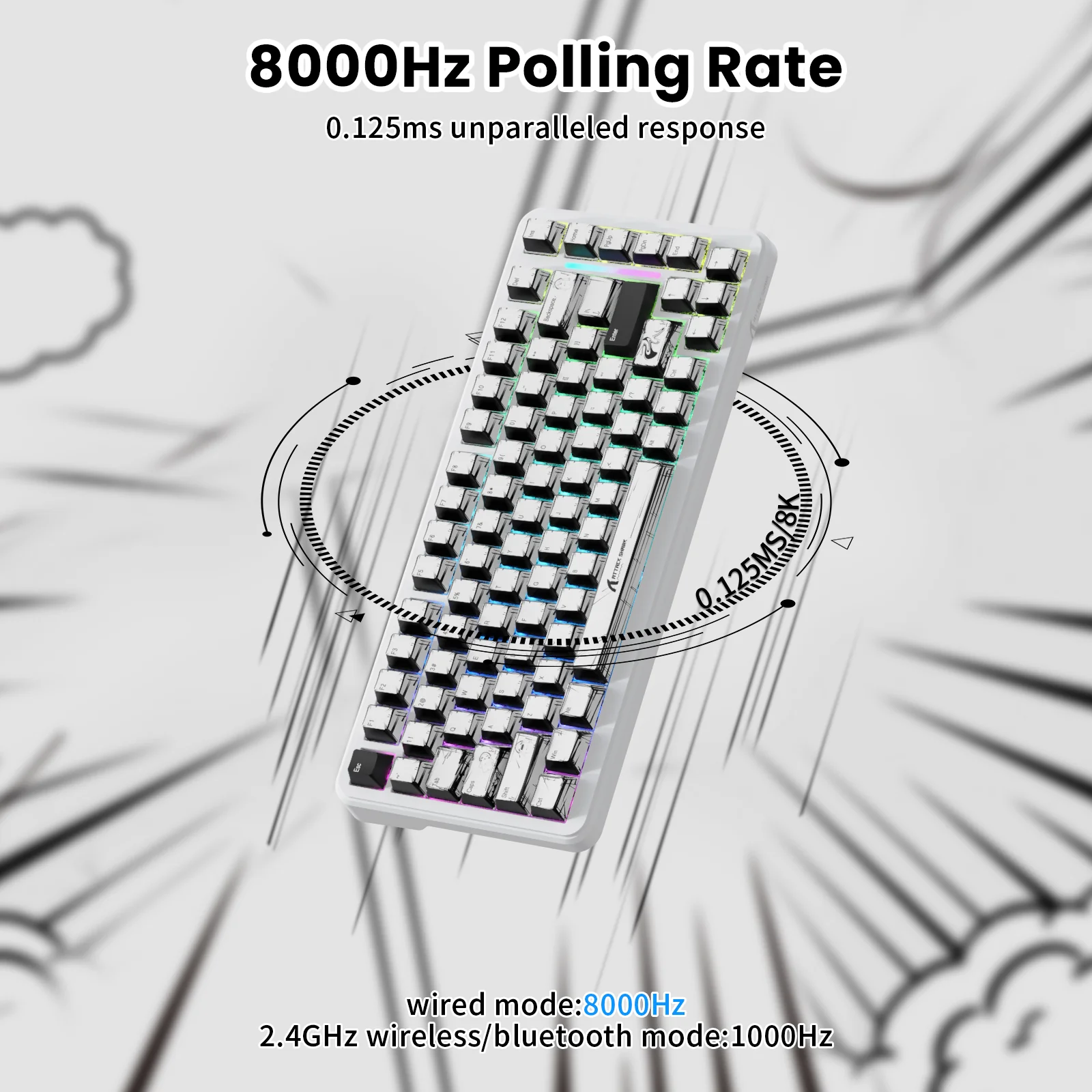 ATTACK SHARK X82PRO HE Magnetic Keyboard With C01Ultra RGB Coiled Cable 31 ATTACK SHARK X82PRO HE Magnetic Keyboard With C01Ultra RGB Coiled Cable