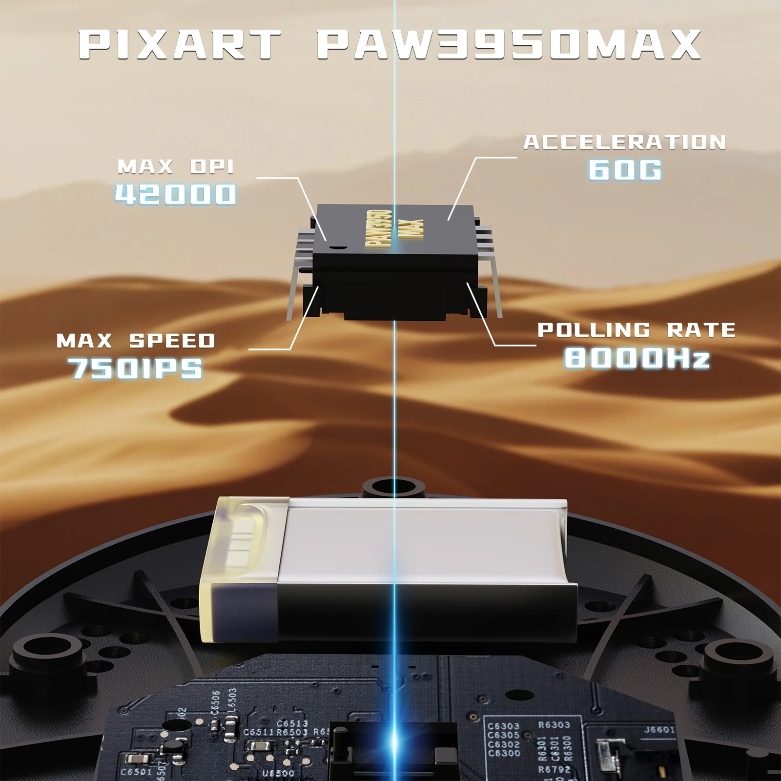 ATTACK SHARK V5 8KHz Wireless PAW3950MAX Gaming Mouse with C06 Ultra Cable 5 ATTACK SHARK V5 8KHz Wireless PAW3950MAX Gaming Mouse with C06 Ultra Cable