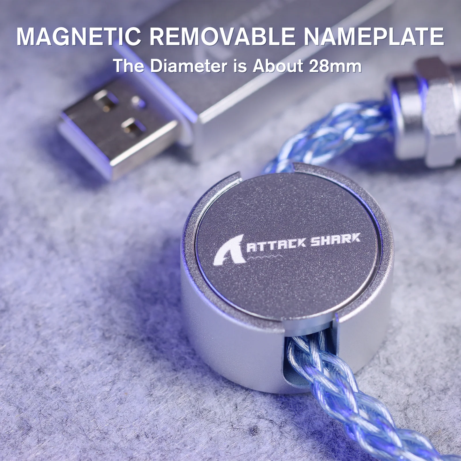 ATTACK SHARK C07 Custom Aviator Cable for 8KHz Magnetic Keyboard