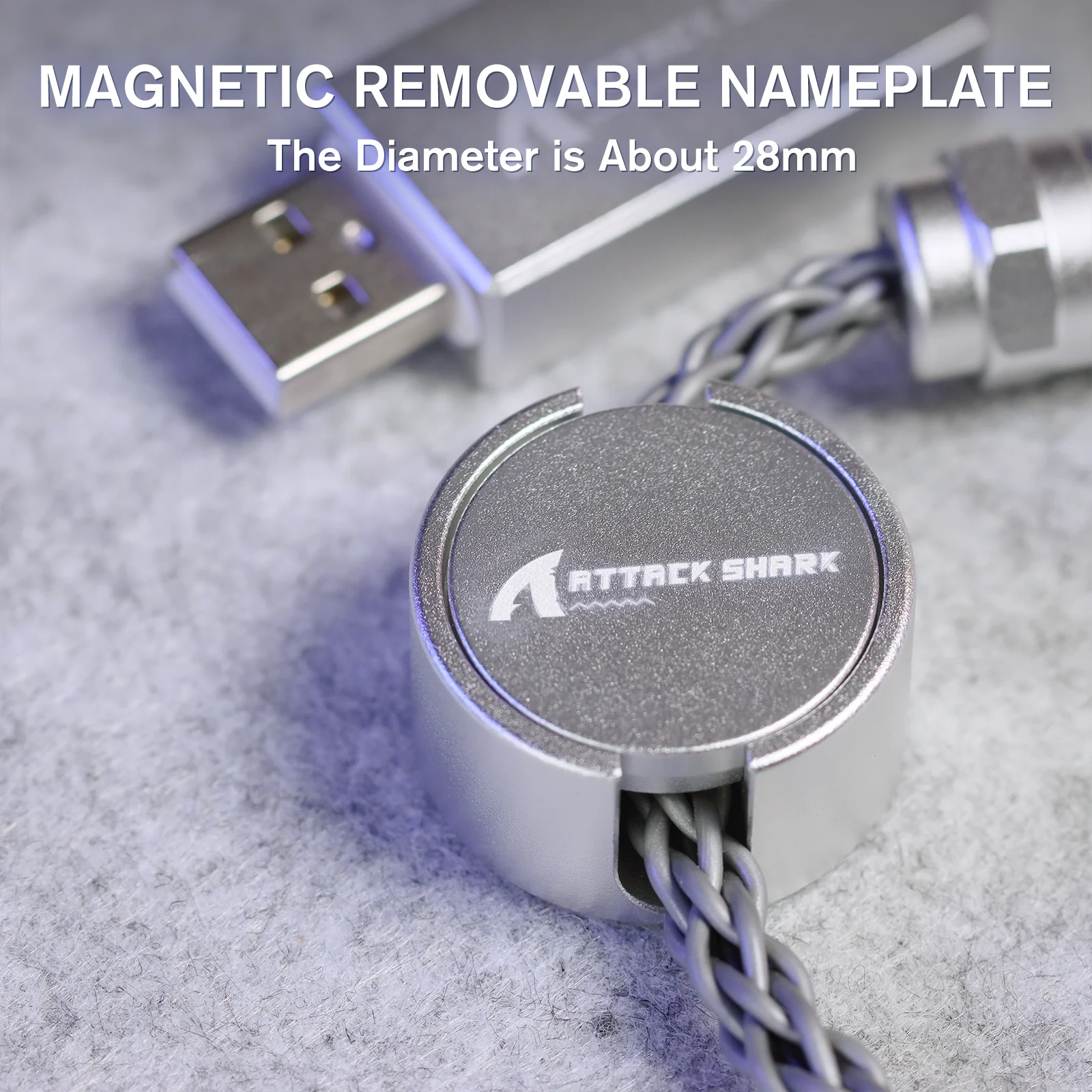 ATTACK SHARK C07 Custom Aviator Cable for 8KHz Magnetic Keyboard