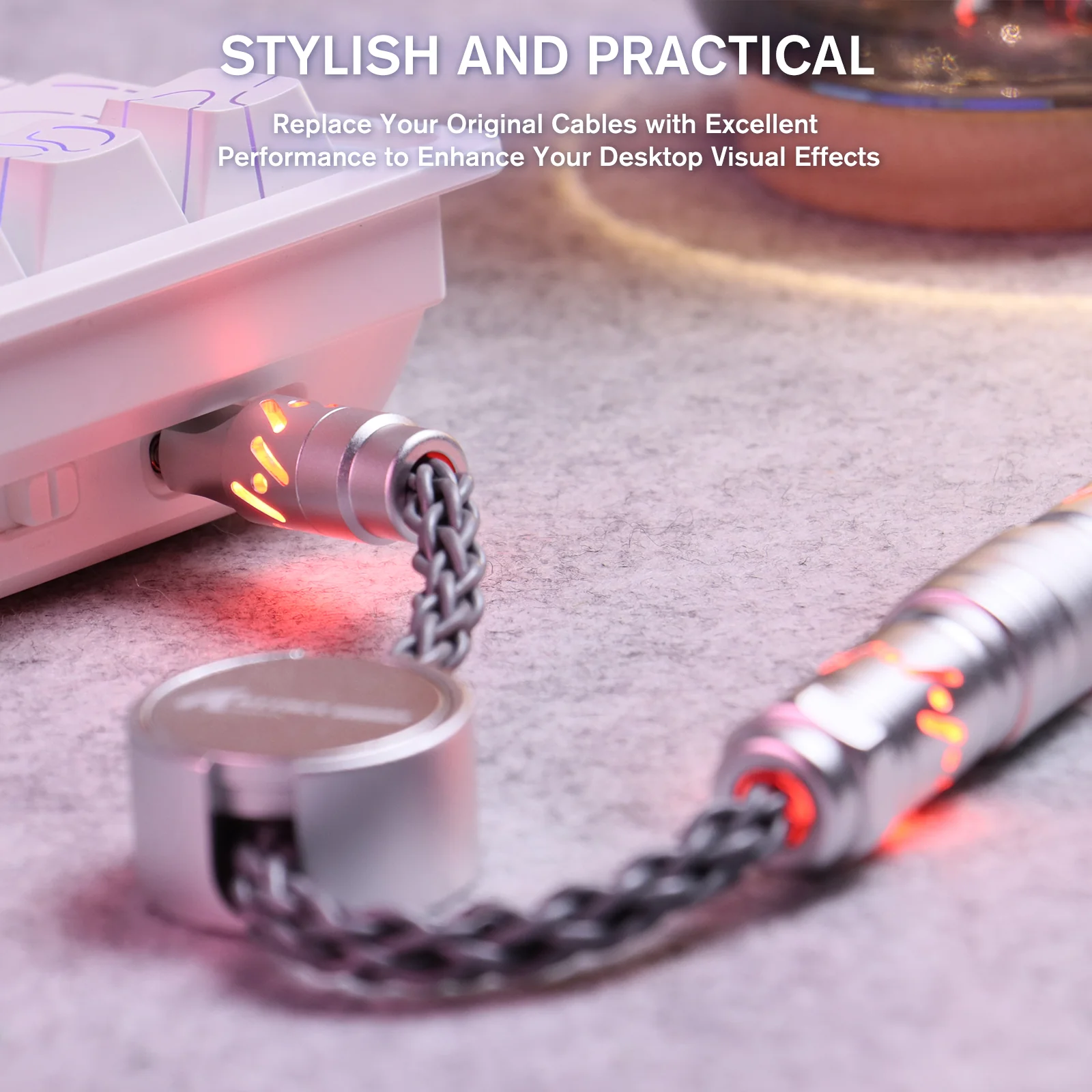 ATTACK SHARK C07 Custom Aviator Cable for 8KHz Magnetic Keyboard