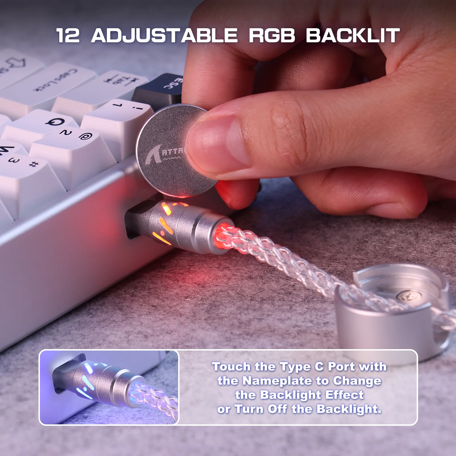 ATTACK SHARK C07 Custom Aviator Cable for 8KHz Magnetic Keyboard