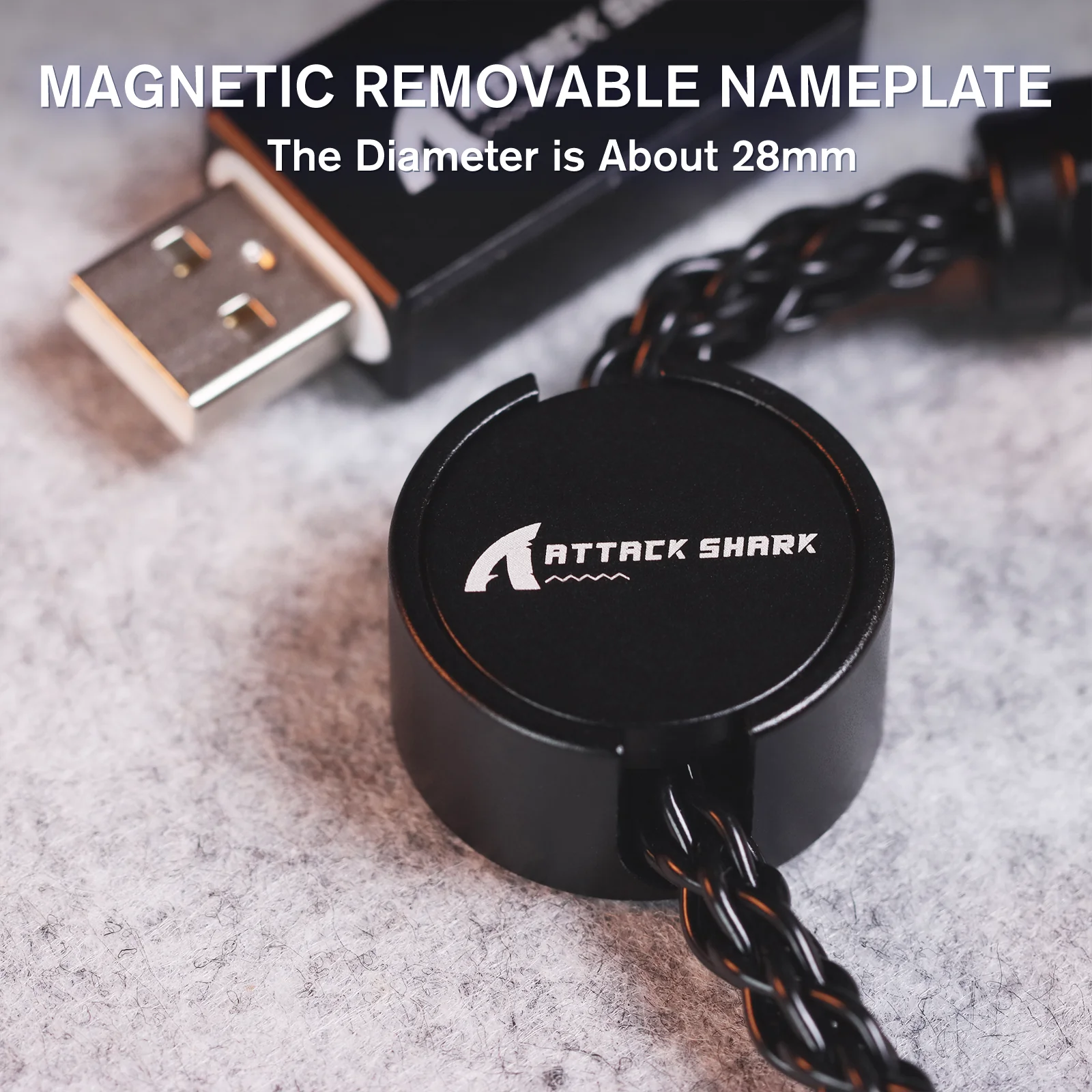 ATTACK SHARK C07 Custom Aviator Cable for 8KHz Magnetic Keyboard