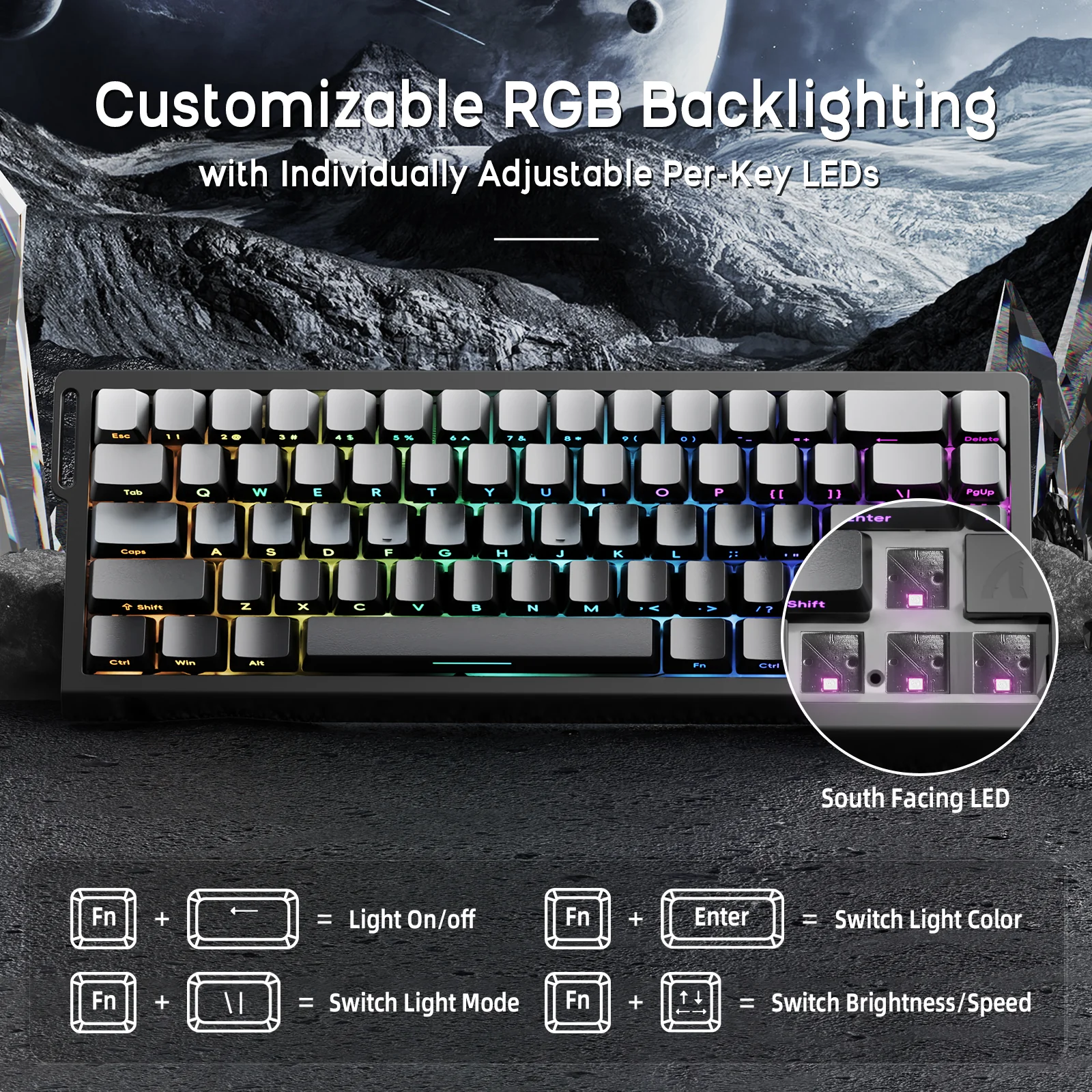 ATTACK SHARK X68HE Magnetic Keyboard With X3 Gaming Mouse Set 15 ATTACK SHARK X68HE Magnetic Keyboard With X3 Gaming Mouse Set