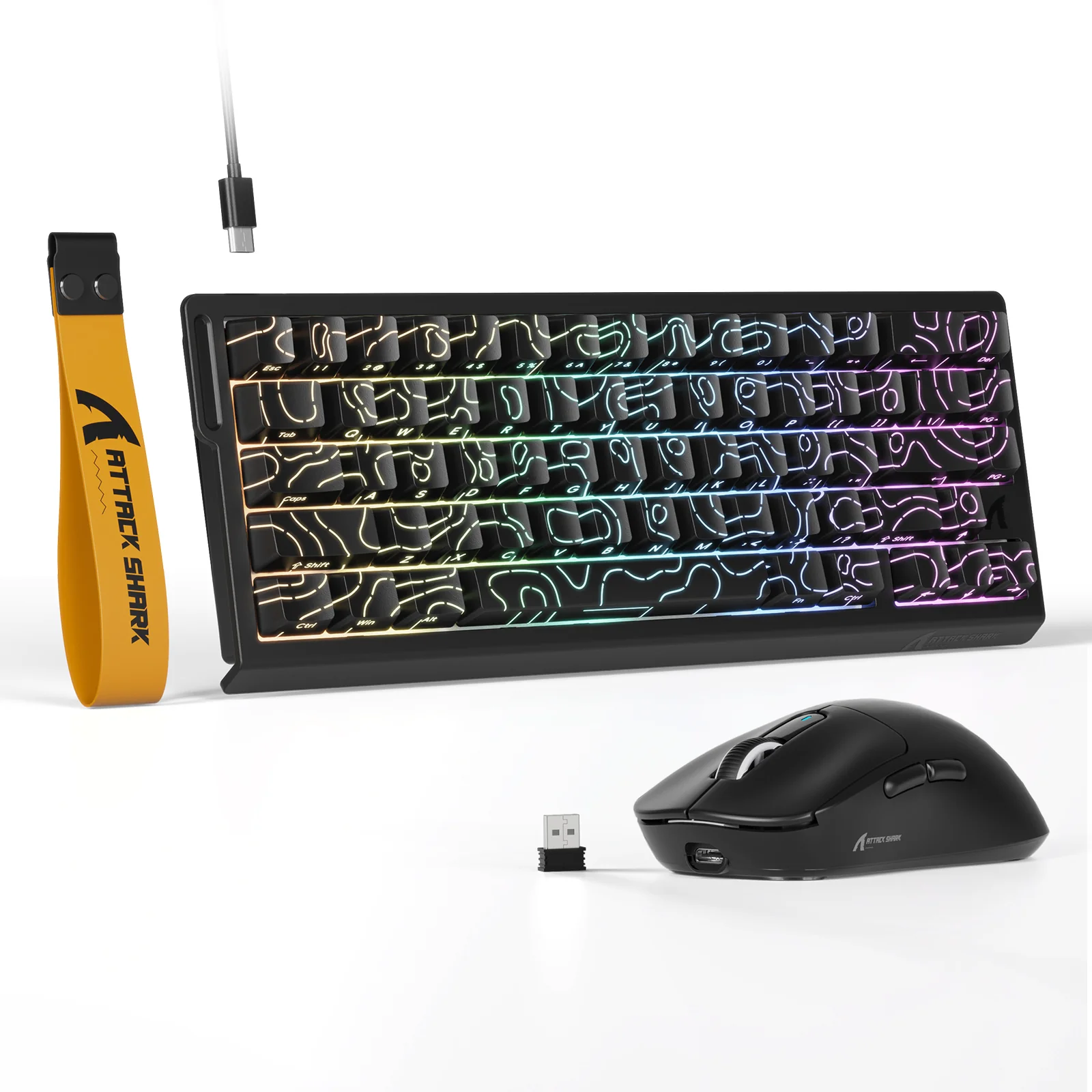 ATTACK SHARK X68HE Magnetic Keyboard With X3 Gaming Mouse Set 19 ATTACK SHARK X68HE Magnetic Keyboard With X3 Gaming Mouse Set