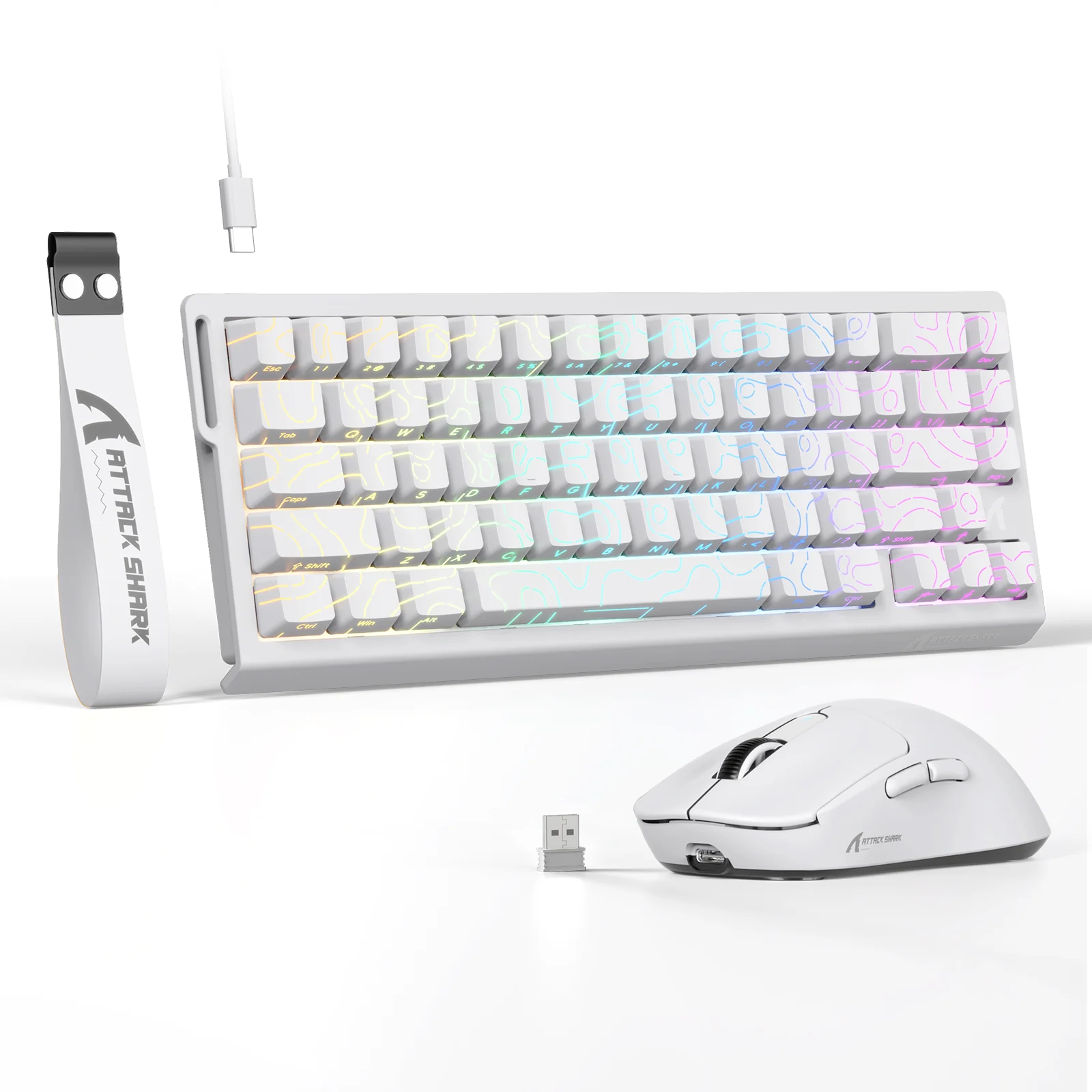 ATTACK SHARK X68HE Magnetic Keyboard With X3 Gaming Mouse Set 28 ATTACK SHARK X68HE Magnetic Keyboard With X3 Gaming Mouse Set