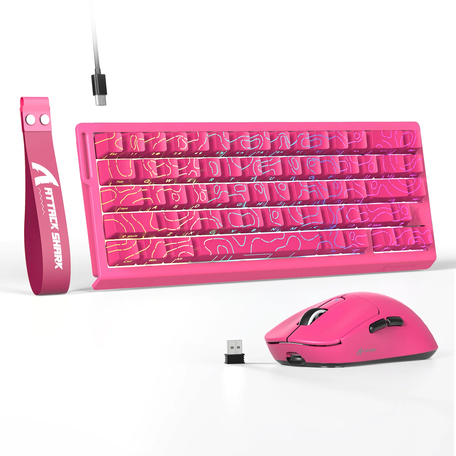 ATTACK SHARK X68HE Magnetic Keyboard With X3 Gaming Mouse Set 37 ATTACK SHARK X68HE Magnetic Keyboard With X3 Gaming Mouse Set