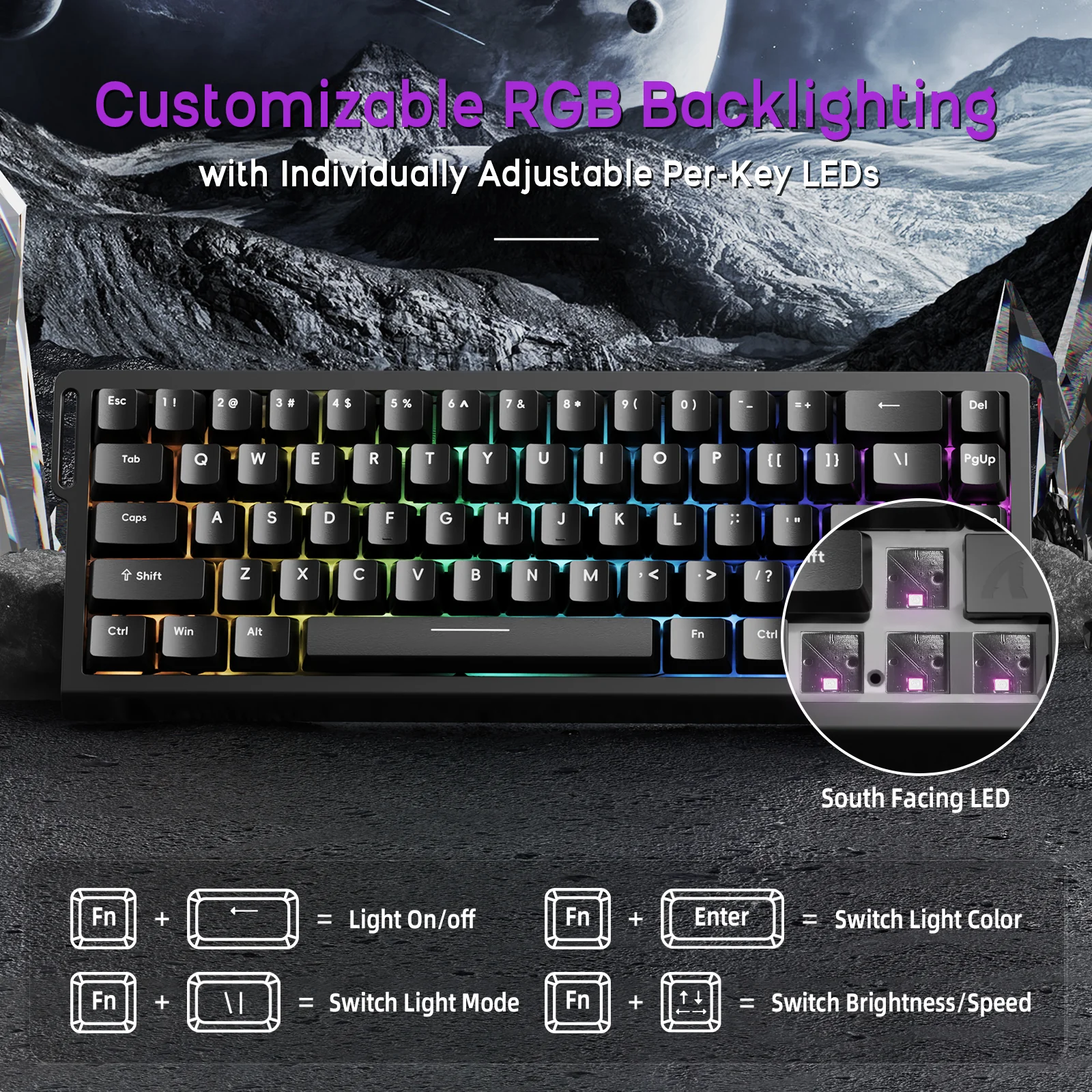 ATTACK SHARK X68HE Magnetic Keyboard With X3 Gaming Mouse Set 5 ATTACK SHARK X68HE Magnetic Keyboard With X3 Gaming Mouse Set