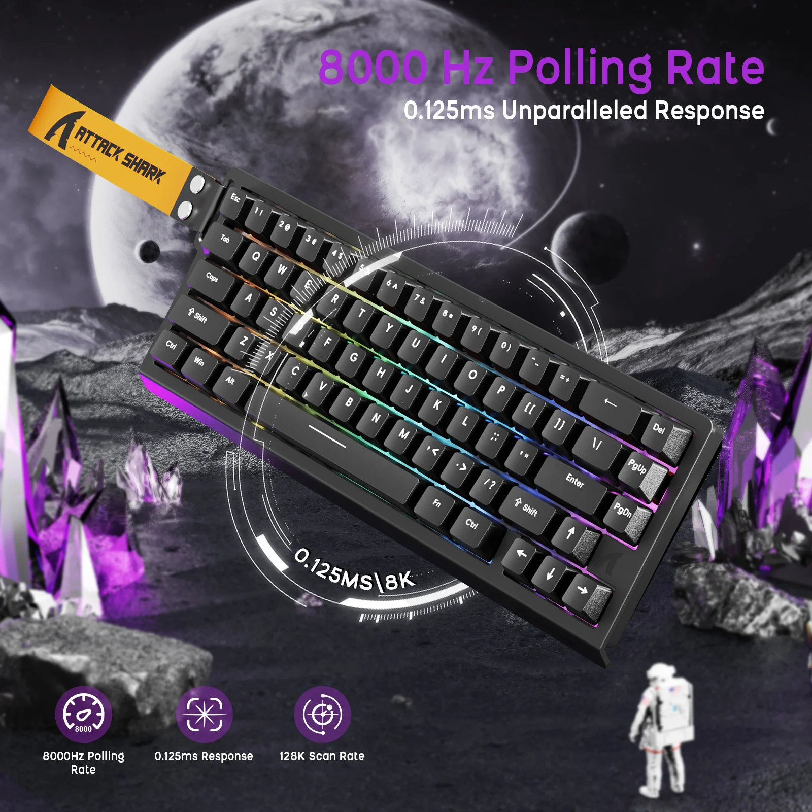 ATTACK SHARK X68HE Magnetic Keyboard With X3 Gaming Mouse Set 7 ATTACK SHARK X68HE Magnetic Keyboard With X3 Gaming Mouse Set