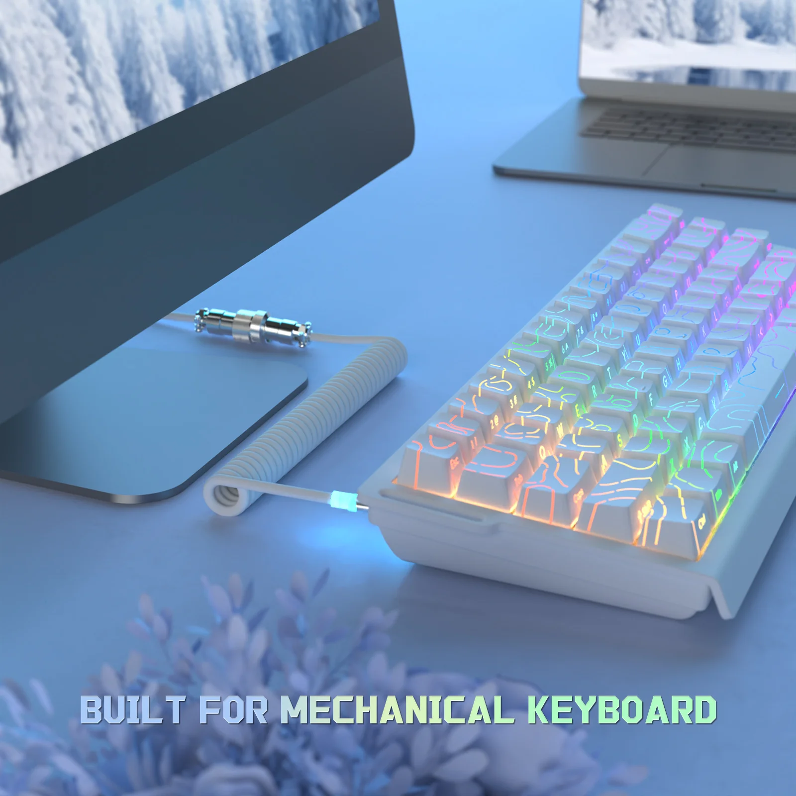 ATTACK SHARK C01Ultra Custom Aviator Cable for 8KHz Magnetic Keyboard