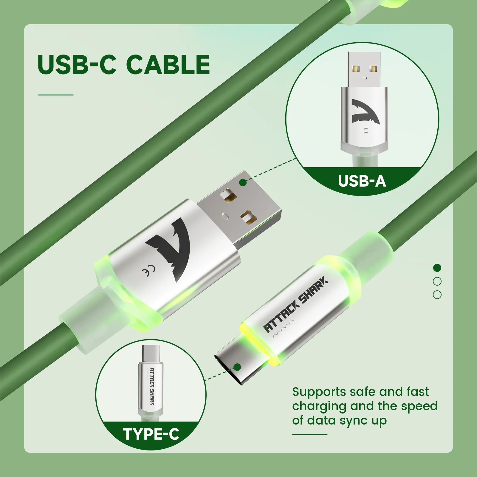 ATTACK SHARK C01Ultra Custom Aviator Cable for 8KHz Magnetic Keyboard 25 ATTACK SHARK C01Ultra Custom Aviator Cable for 8KHz Magnetic Keyboard