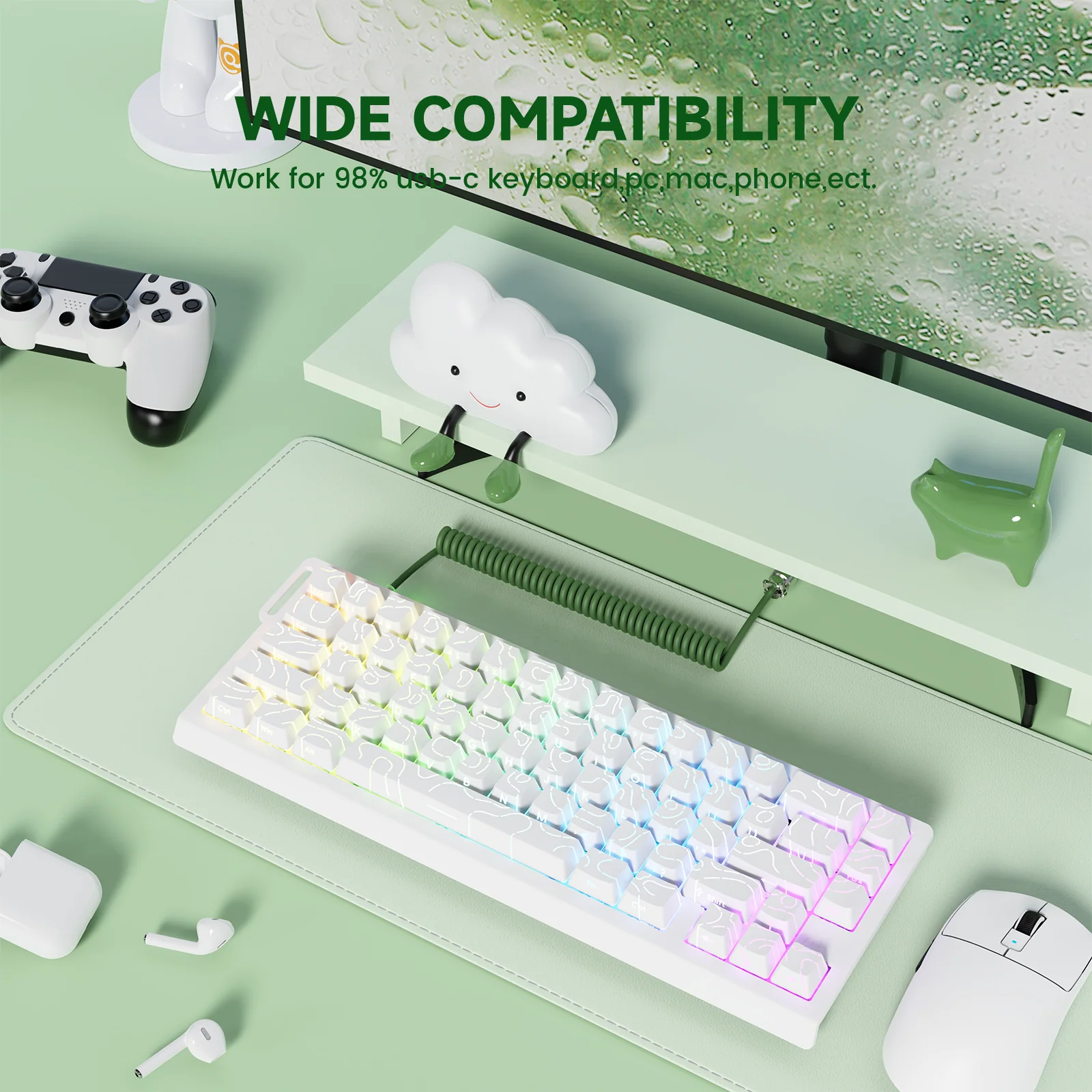 ATTACK SHARK C01Ultra Custom Aviator Cable for 8KHz Magnetic Keyboard 30 ATTACK SHARK C01Ultra Custom Aviator Cable for 8KHz Magnetic Keyboard