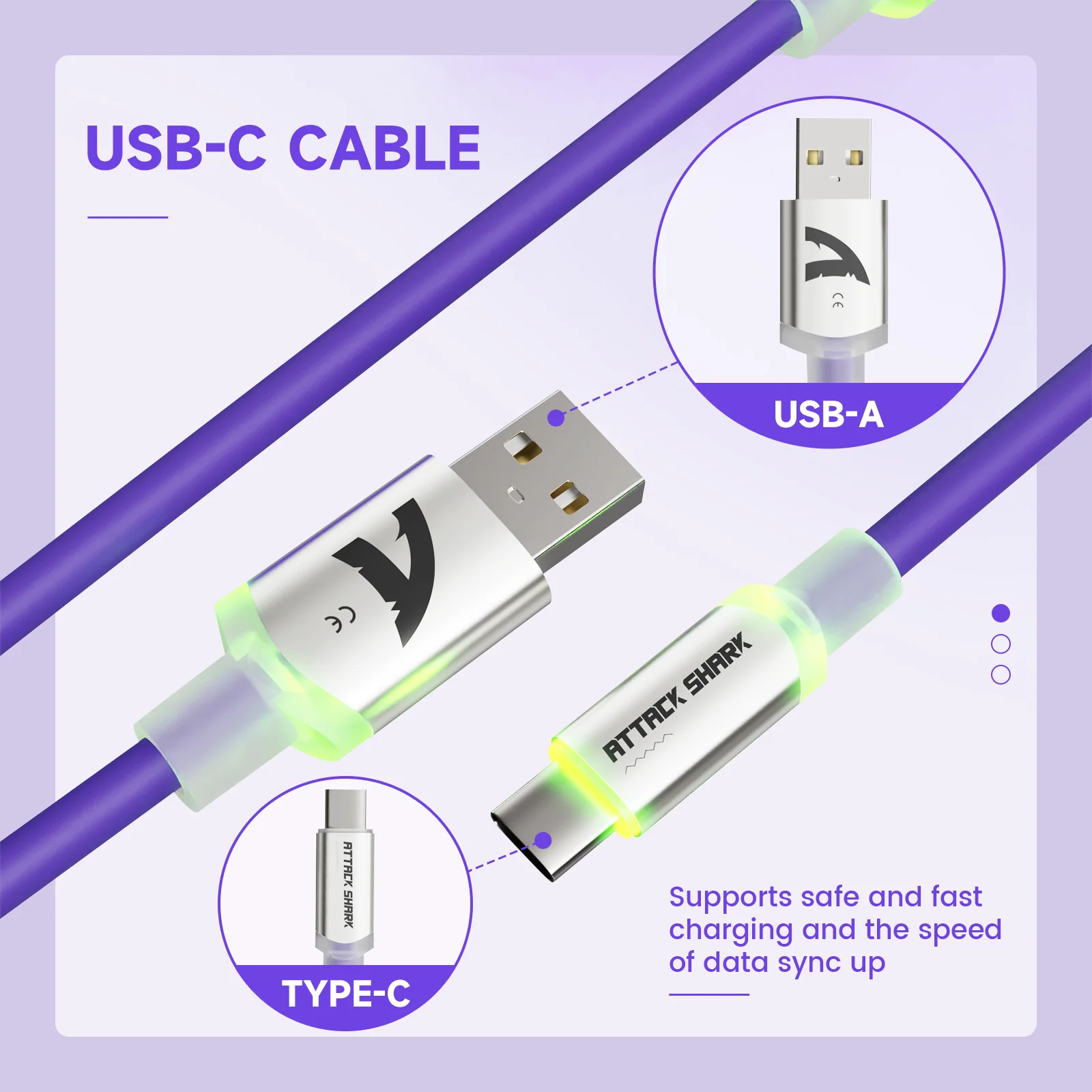 ATTACK SHARK C01Ultra Custom Aviator Cable for 8KHz Magnetic Keyboard 35 ATTACK SHARK C01Ultra Custom Aviator Cable for 8KHz Magnetic Keyboard