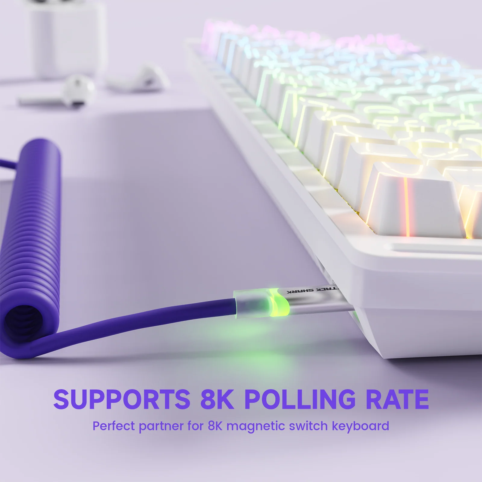 ATTACK SHARK C01Ultra Custom Aviator Cable for 8KHz Magnetic Keyboard 39 ATTACK SHARK C01Ultra Custom Aviator Cable for 8KHz Magnetic Keyboard