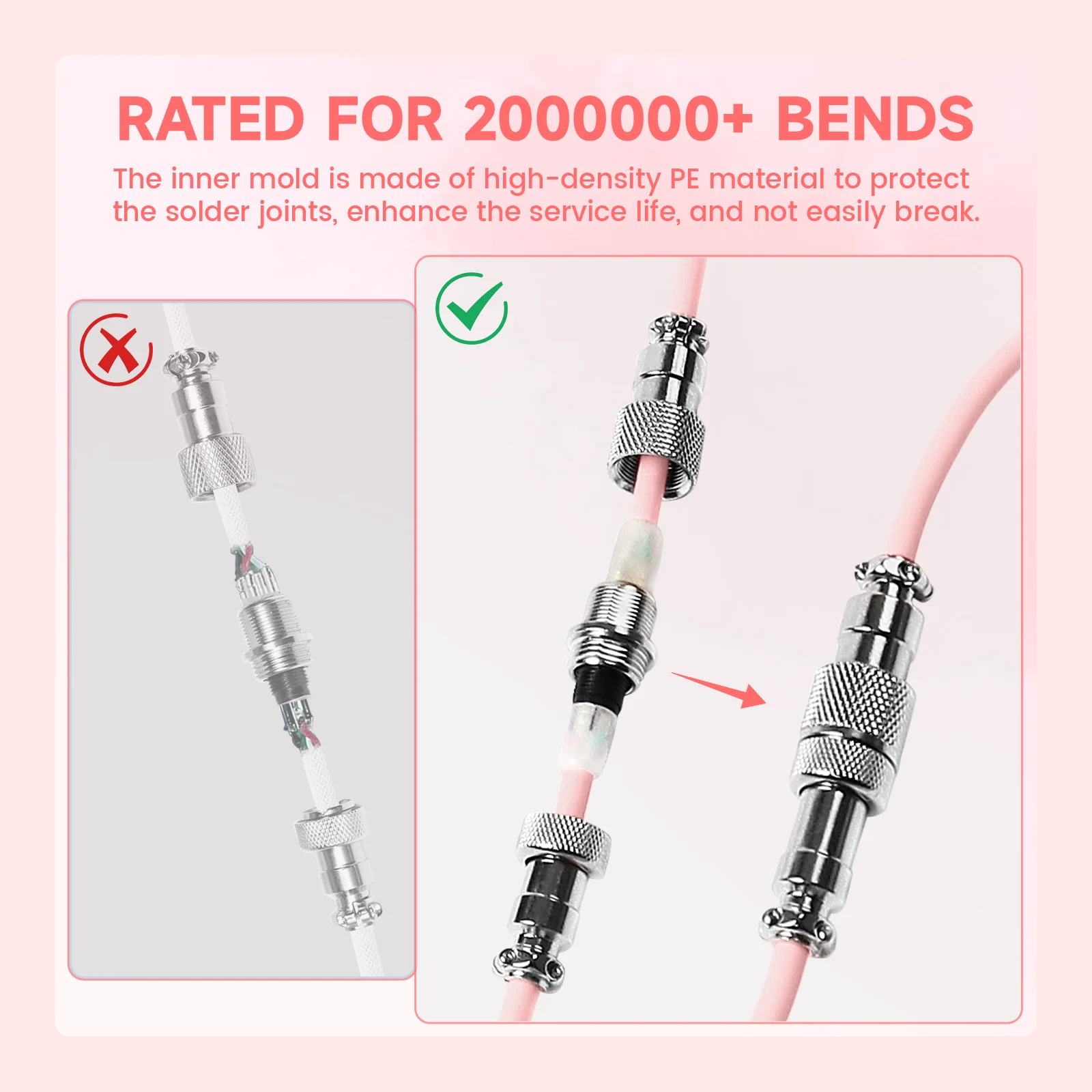 ATTACK SHARK C01Ultra Custom Aviator Cable for 8KHz Magnetic Keyboard 49 ATTACK SHARK C01Ultra Custom Aviator Cable for 8KHz Magnetic Keyboard