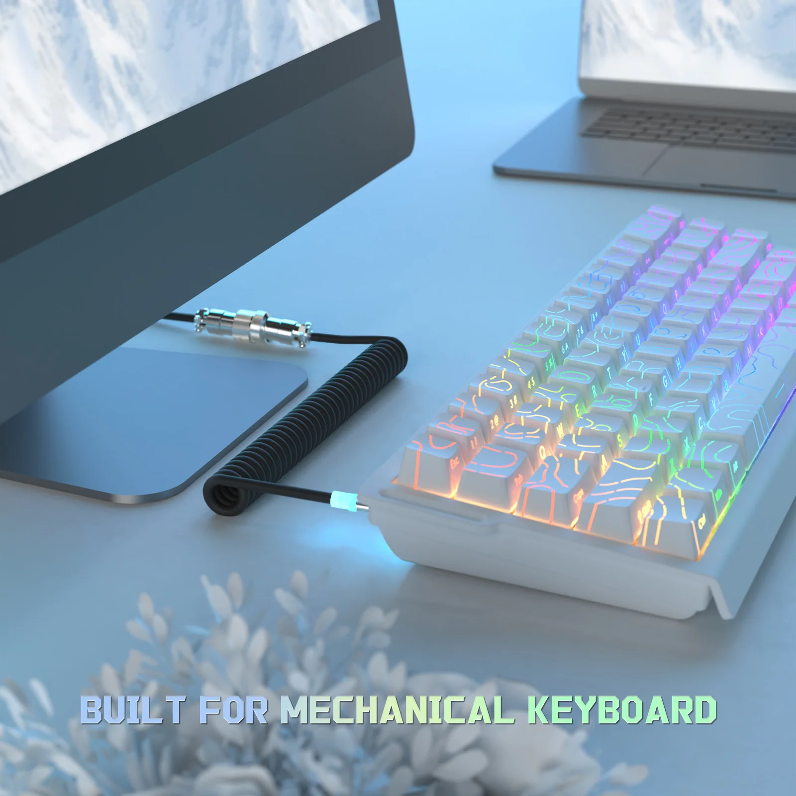 ATTACK SHARK C01Ultra Custom Aviator Cable for 8KHz Magnetic Keyboard 52 ATTACK SHARK C01Ultra Custom Aviator Cable for 8KHz Magnetic Keyboard