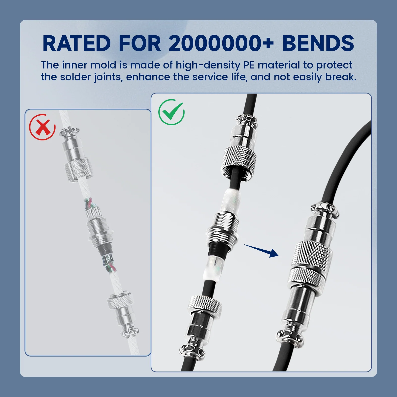 ATTACK SHARK C01Ultra Custom Aviator Cable for 8KHz Magnetic Keyboard 59 ATTACK SHARK C01Ultra Custom Aviator Cable for 8KHz Magnetic Keyboard