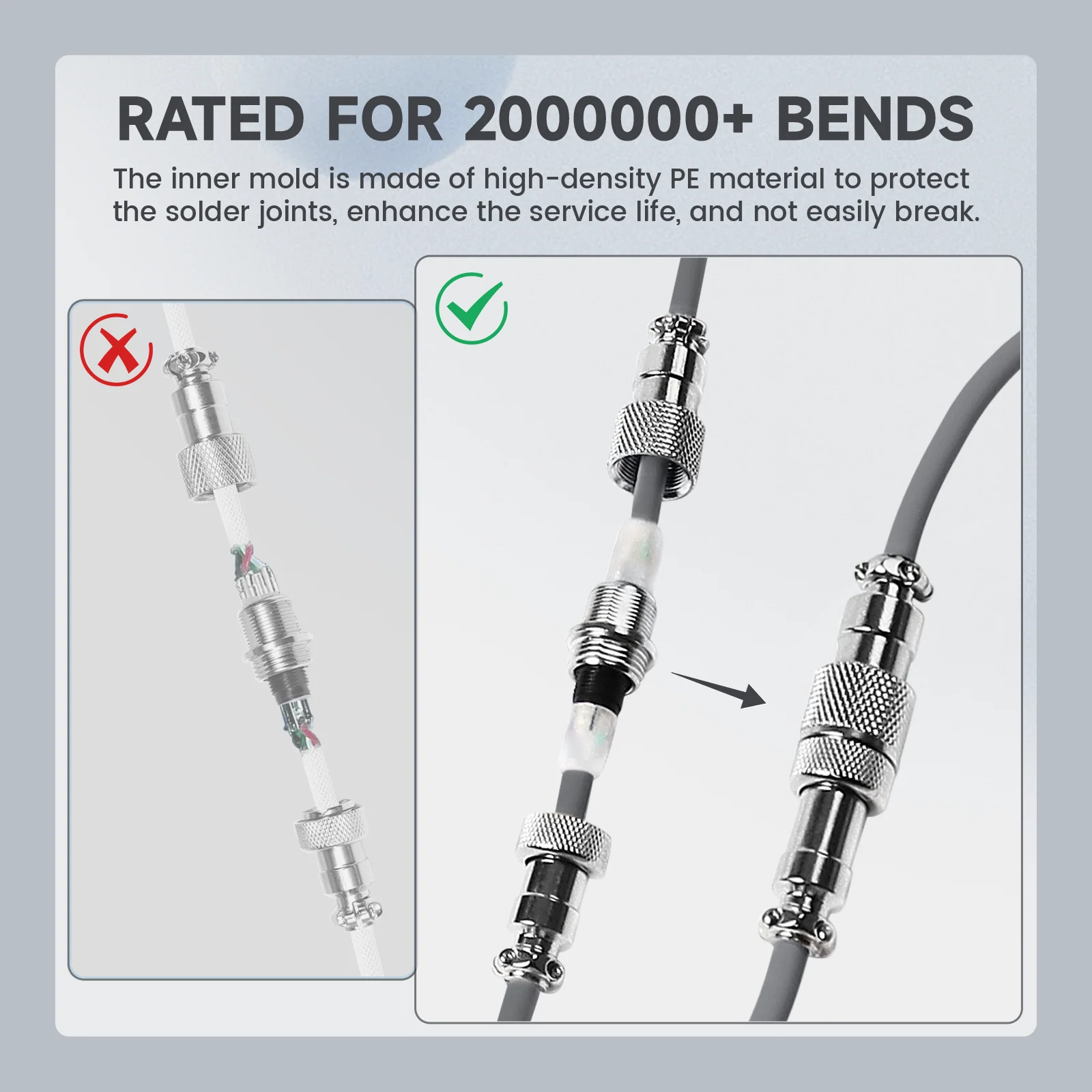 ATTACK SHARK C01Ultra Custom Aviator Cable for 8KHz Magnetic Keyboard 69 ATTACK SHARK C01Ultra Custom Aviator Cable for 8KHz Magnetic Keyboard