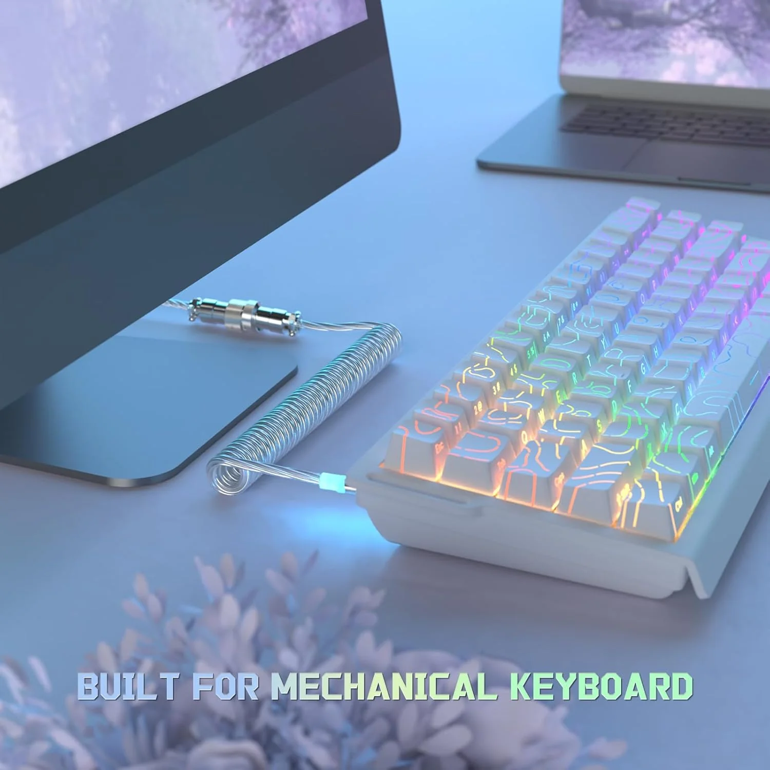 ATTACK SHARK C01Ultra Custom Aviator Cable for 8KHz Magnetic Keyboard 82 ATTACK SHARK C01Ultra Custom Aviator Cable for 8KHz Magnetic Keyboard