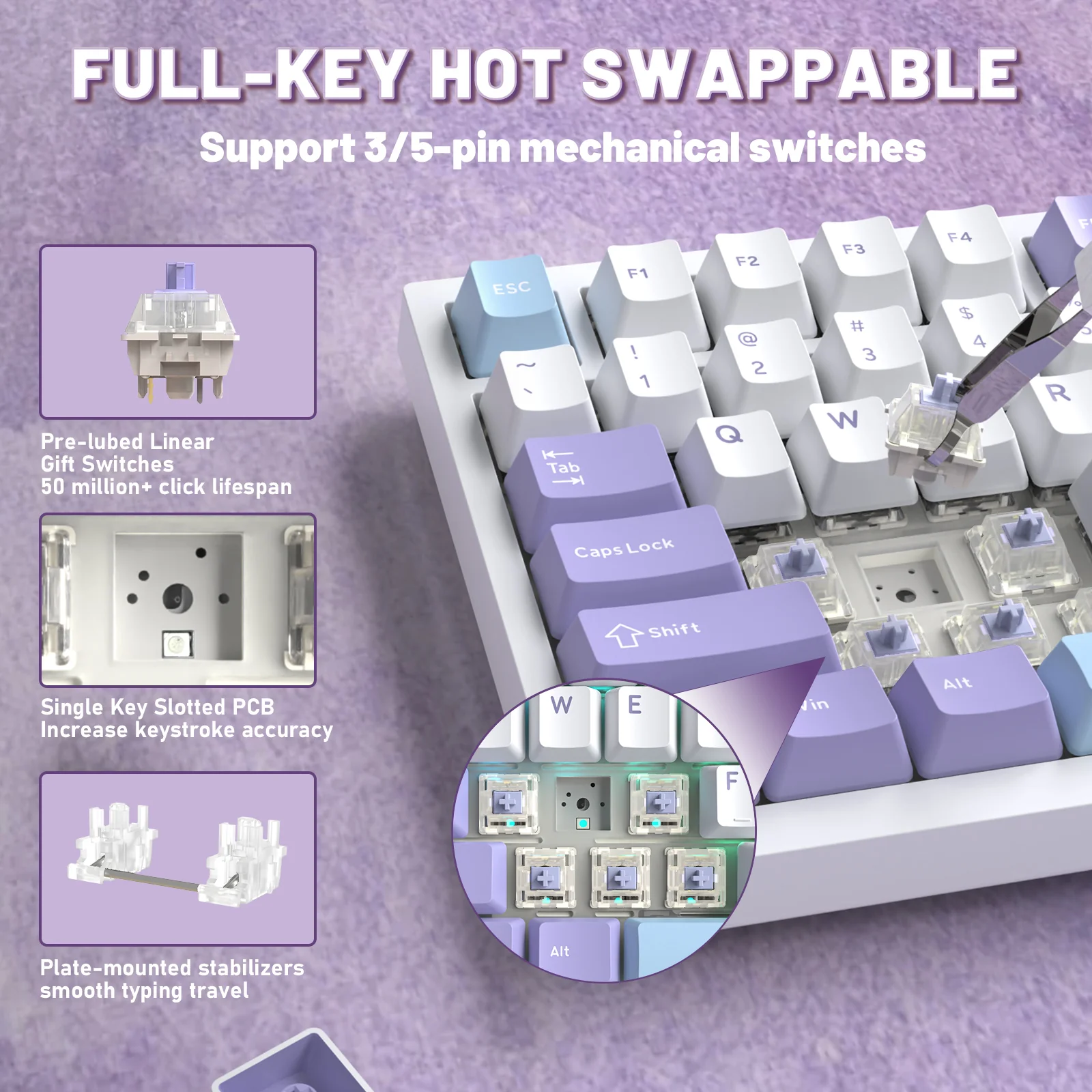 ATTACK SHARK X820ULTRA Mechanical Keyboard with C01ULTRA Coiled Cable 15 ATTACK SHARK X820ULTRA Mechanical Keyboard with C01ULTRA Coiled Cable